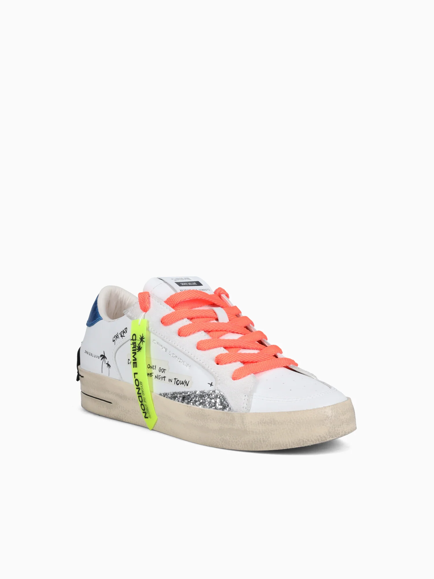 Sk8 Deluxe Wht Blue Org leather - Image 2