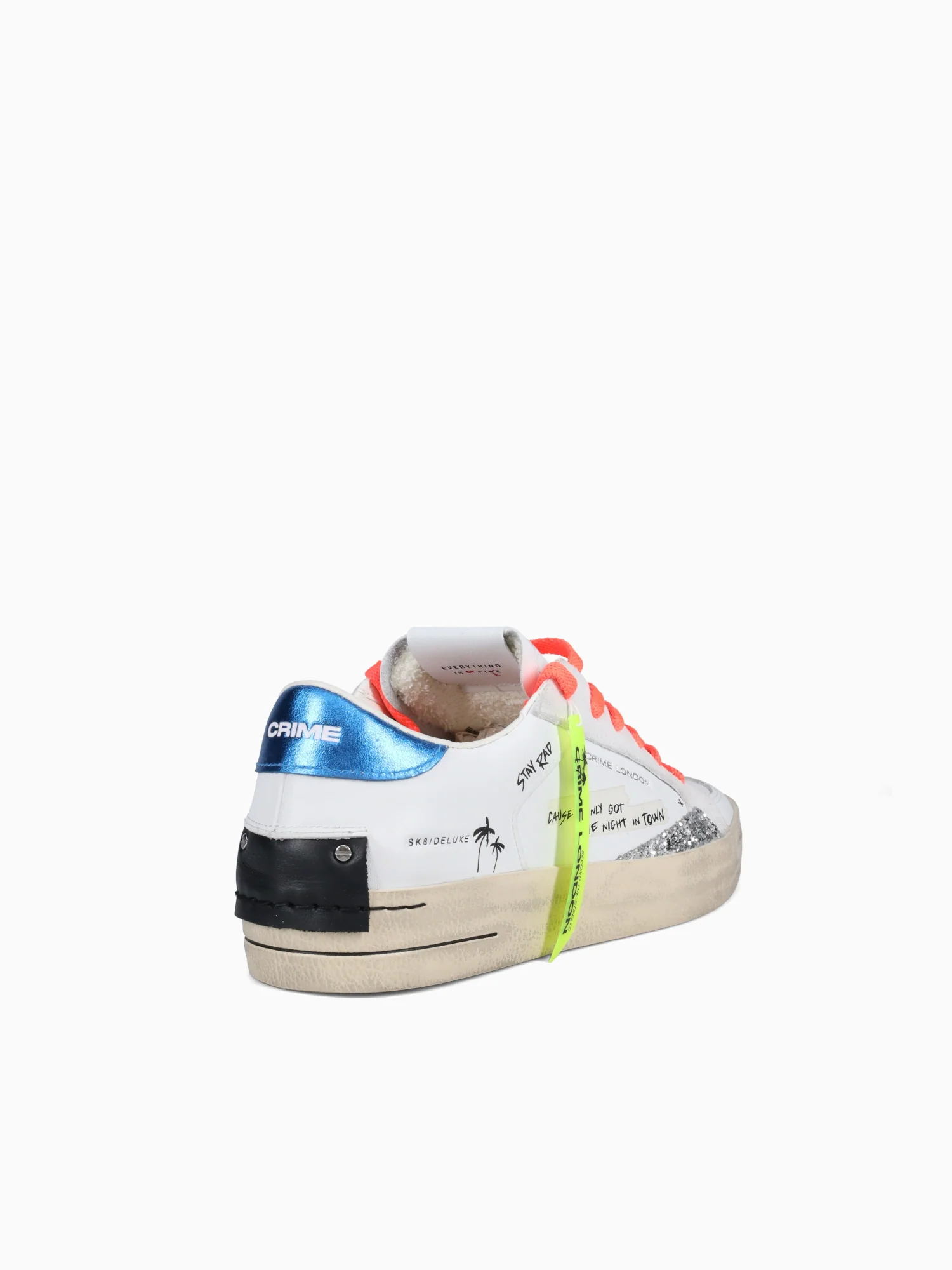 Sk8 Deluxe Wht Blue Org leather - Image 4