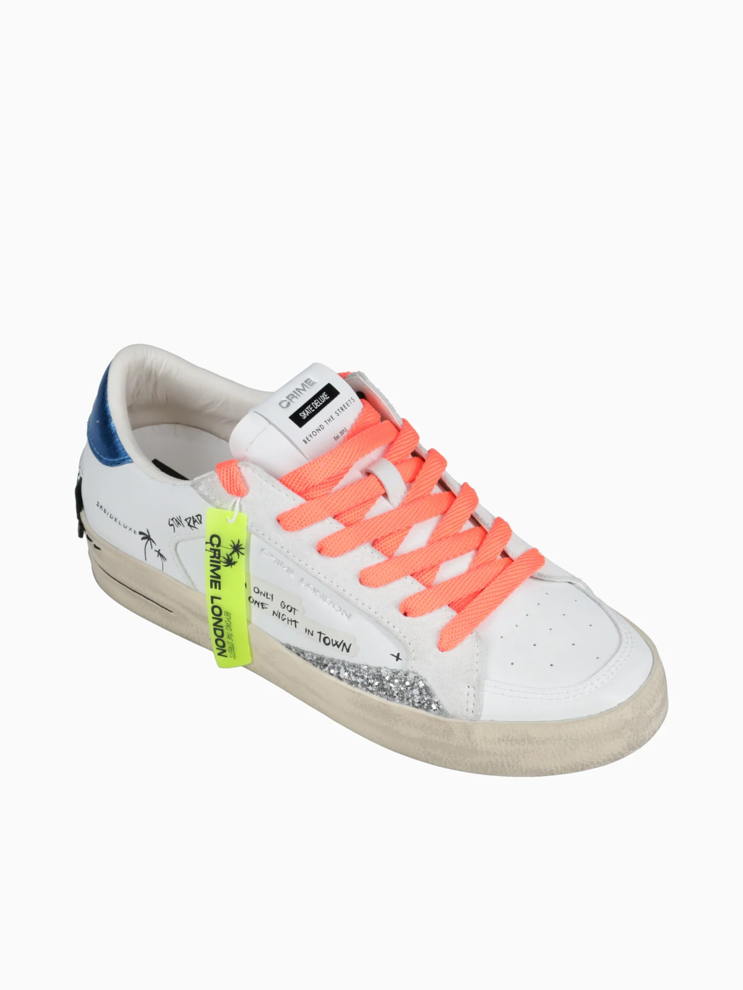 Sk8 Deluxe Wht Blue Org leather - Image 5