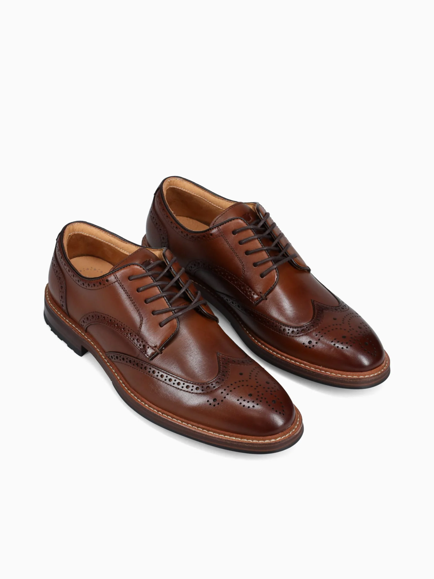 Anthem Wingtip Brown Smooth Leather - Image 4