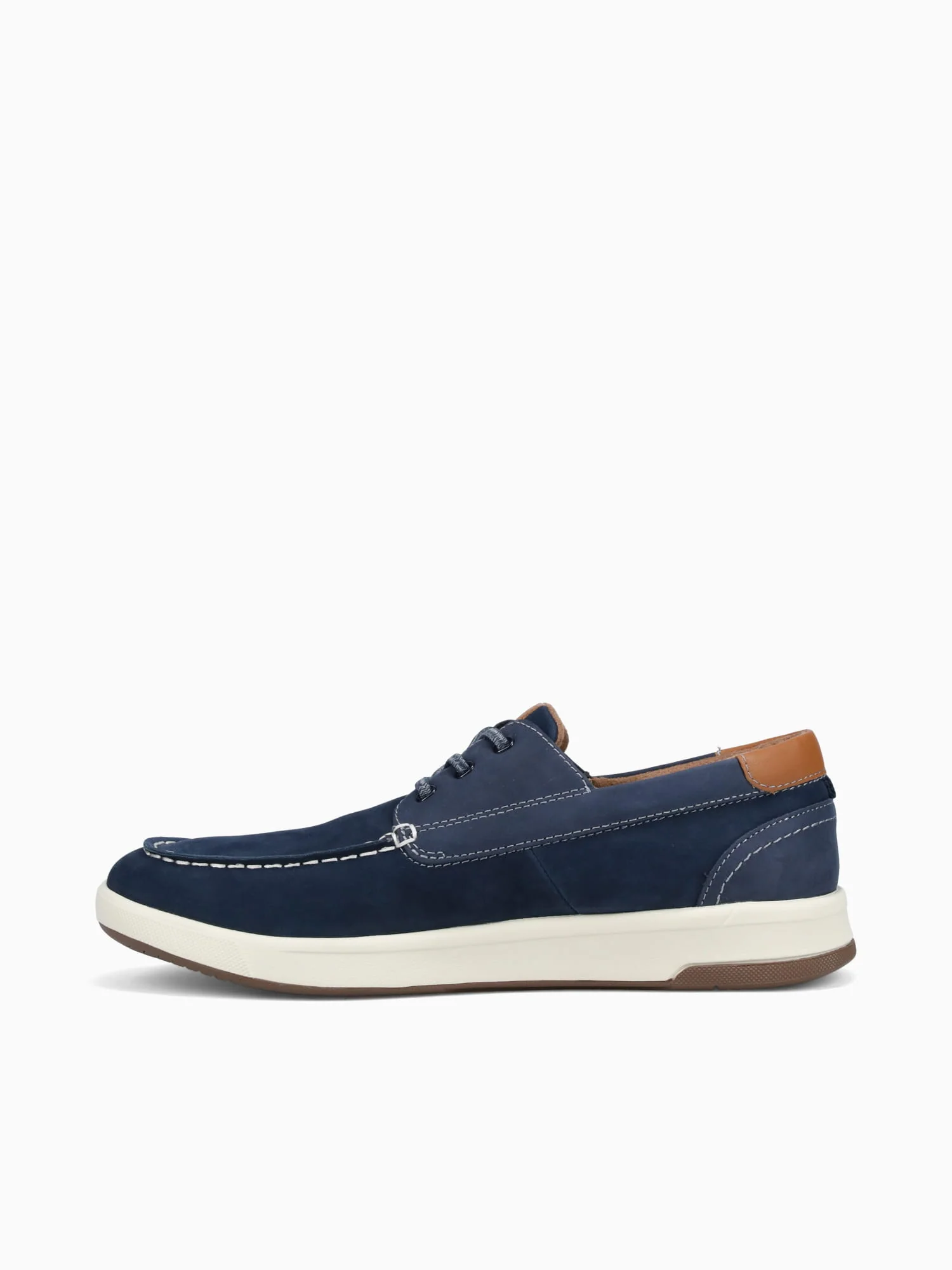 Crossover Moc Toe Boat Navy Cognac - Image 3