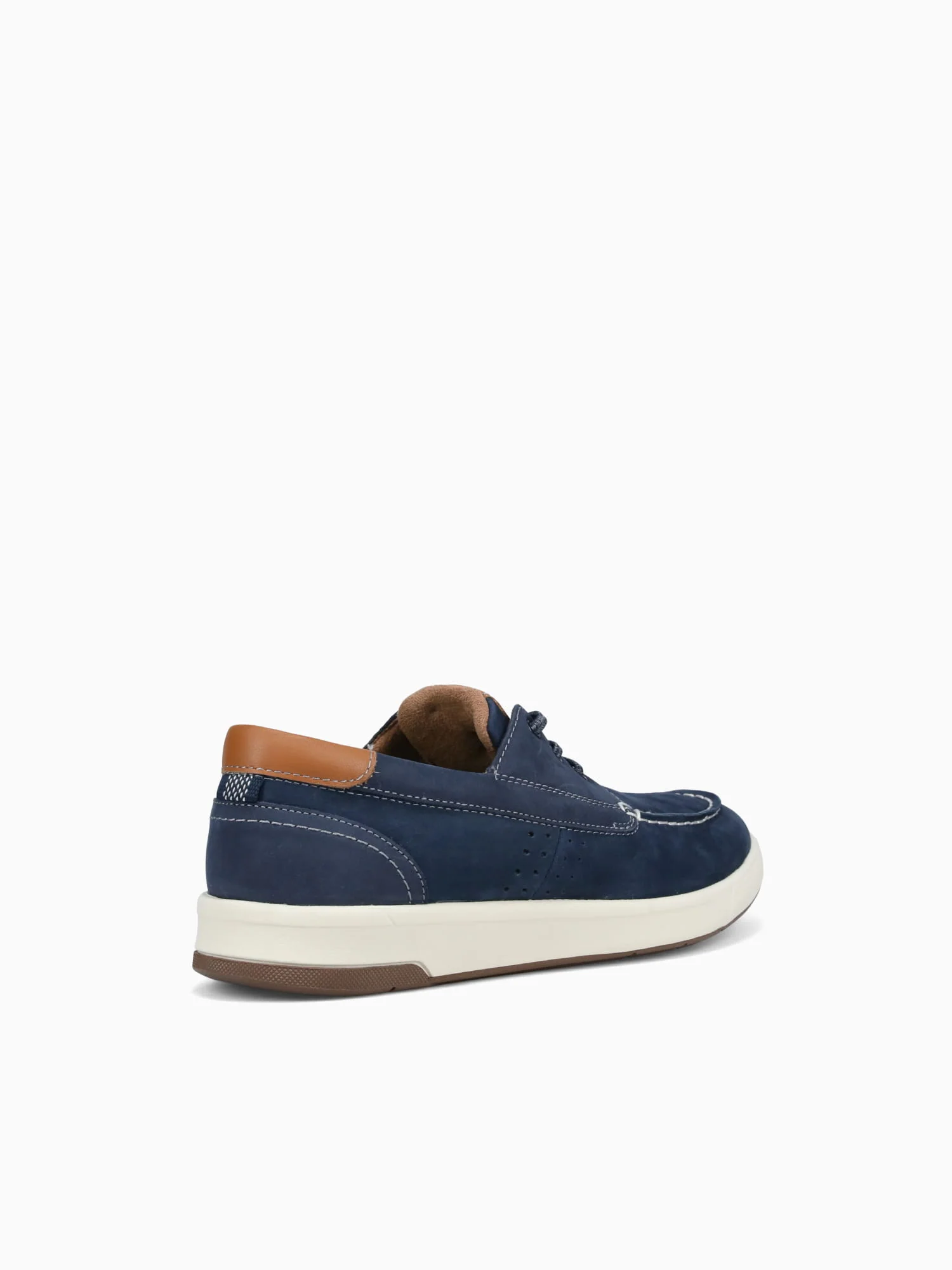 Crossover Moc Toe Boat Navy Cognac - Image 4