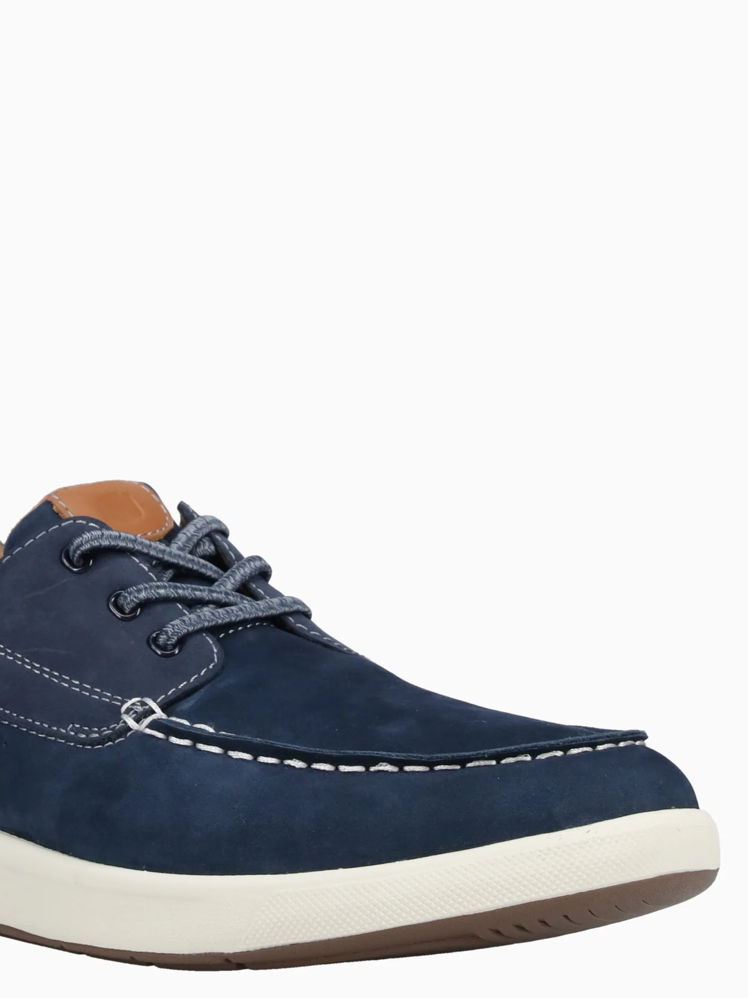 Crossover Moc Toe Boat Navy Cognac - Image 6