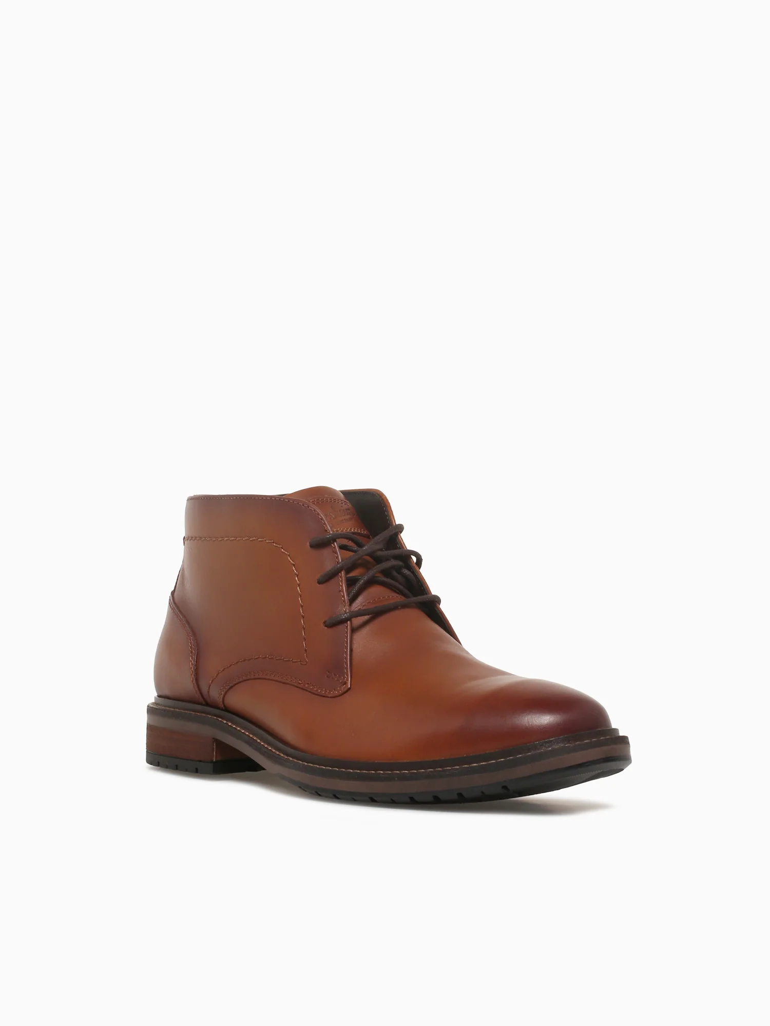Forge Plain Toe Chukka Cognac Smooth Lea - Image 2