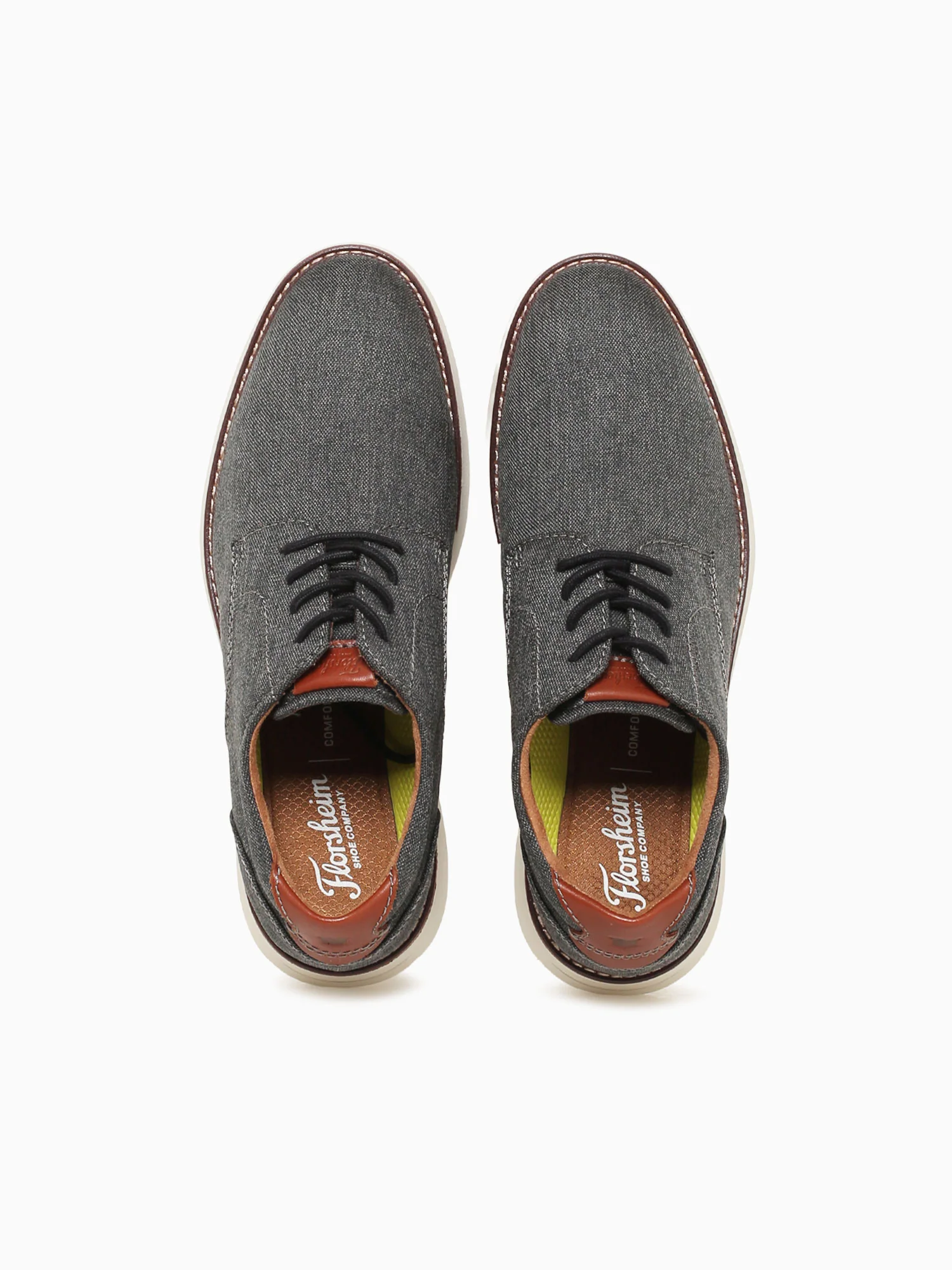 Launch Canvas Plain Toe Blk Cognac canva - Image 7