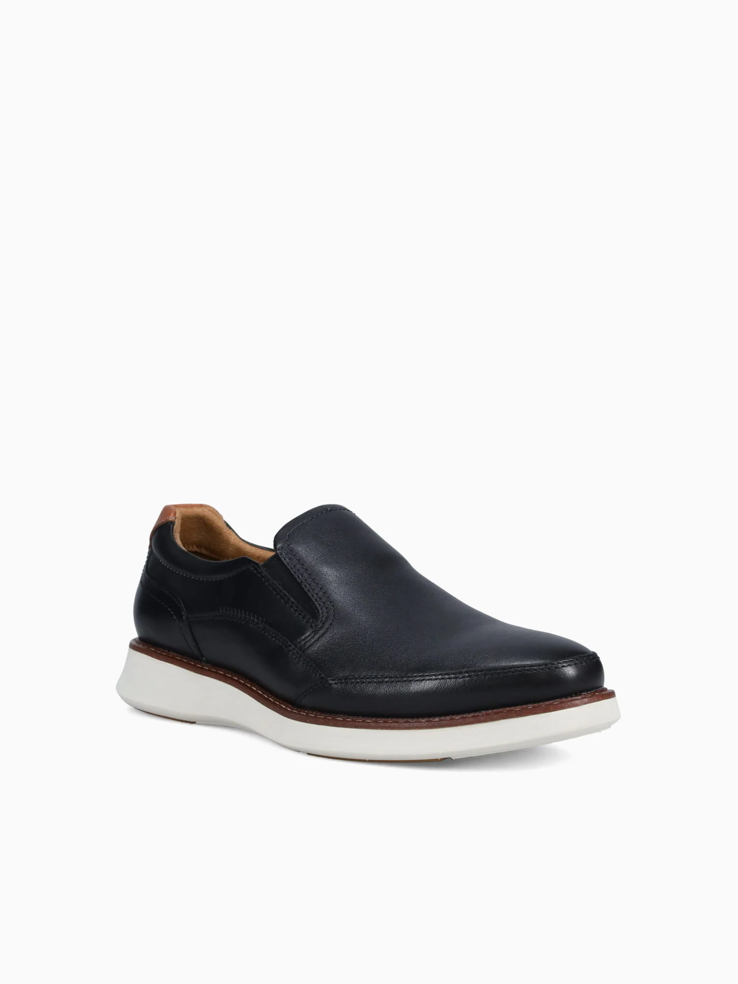 Launch Moc Toe Slip On Blk Cognac leathe - Image 2