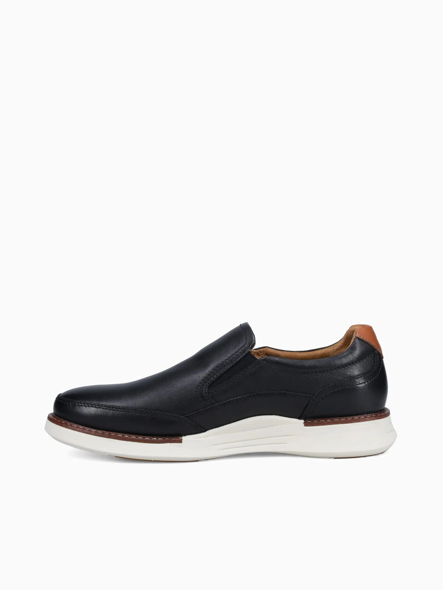 Launch Moc Toe Slip On Blk Cognac leathe - Image 4