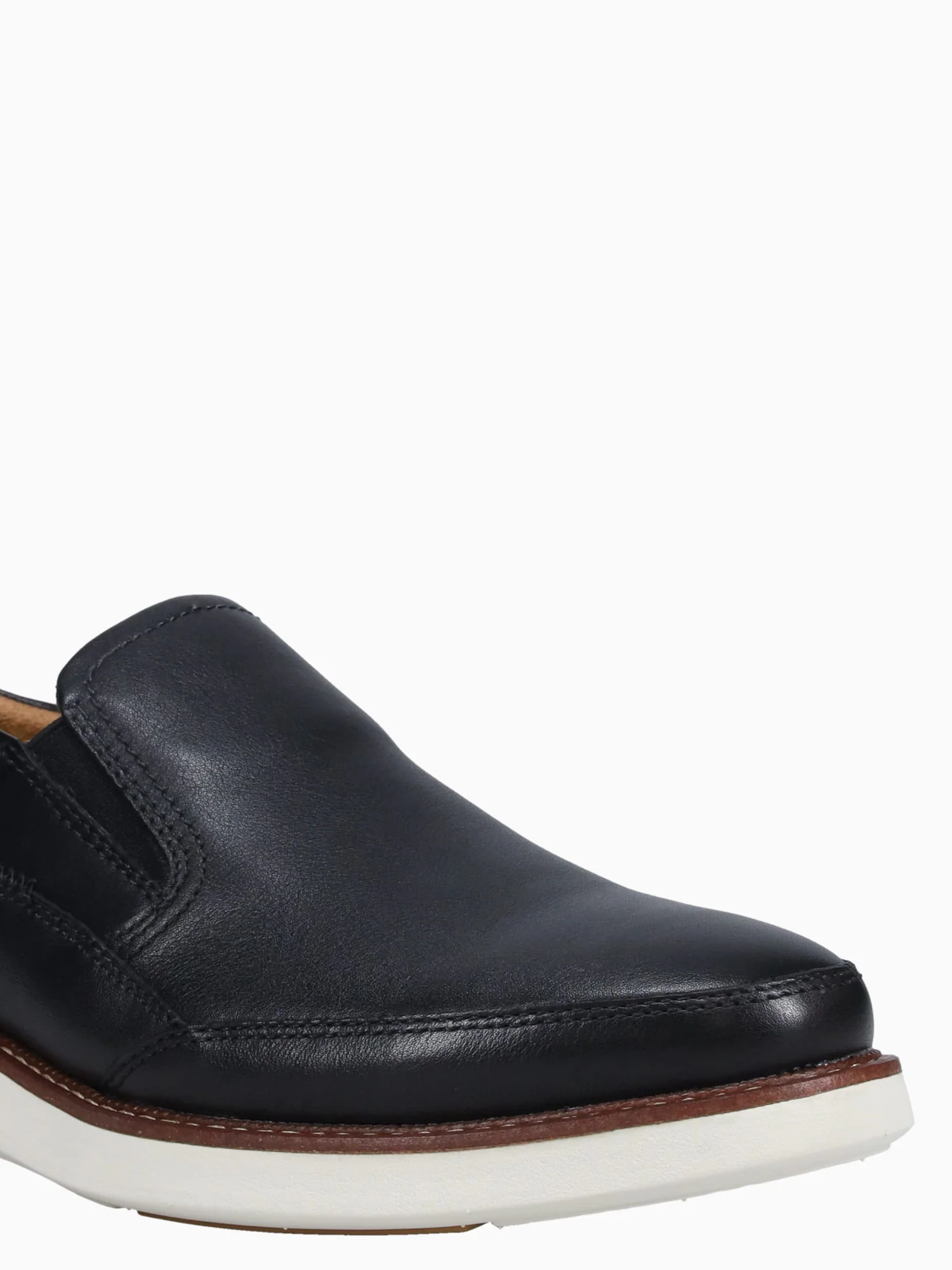 Launch Moc Toe Slip On Blk Cognac leathe - Image 8