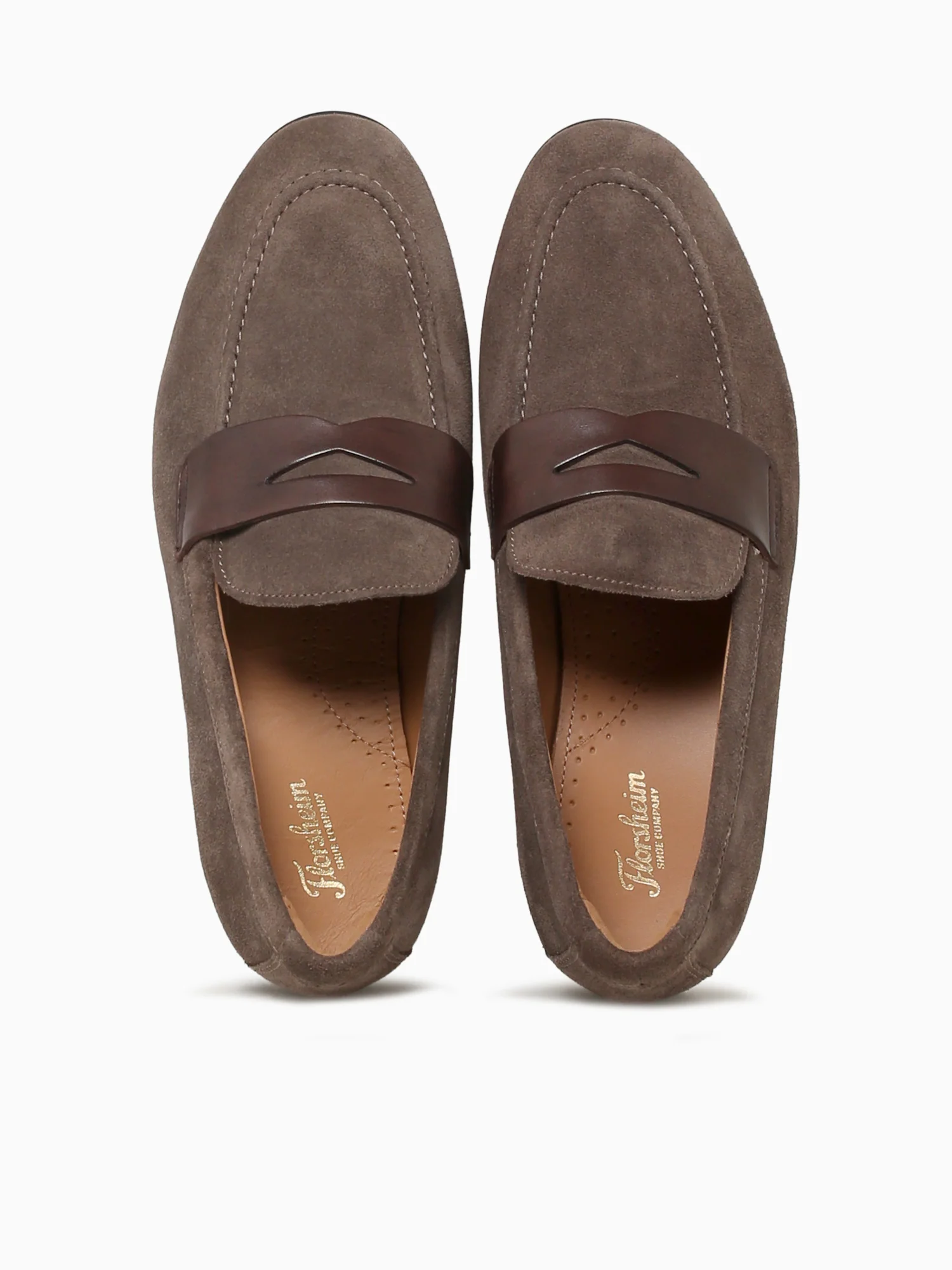 Modena Moc Toe Penny Grey Brown sde Smoo - Image 7