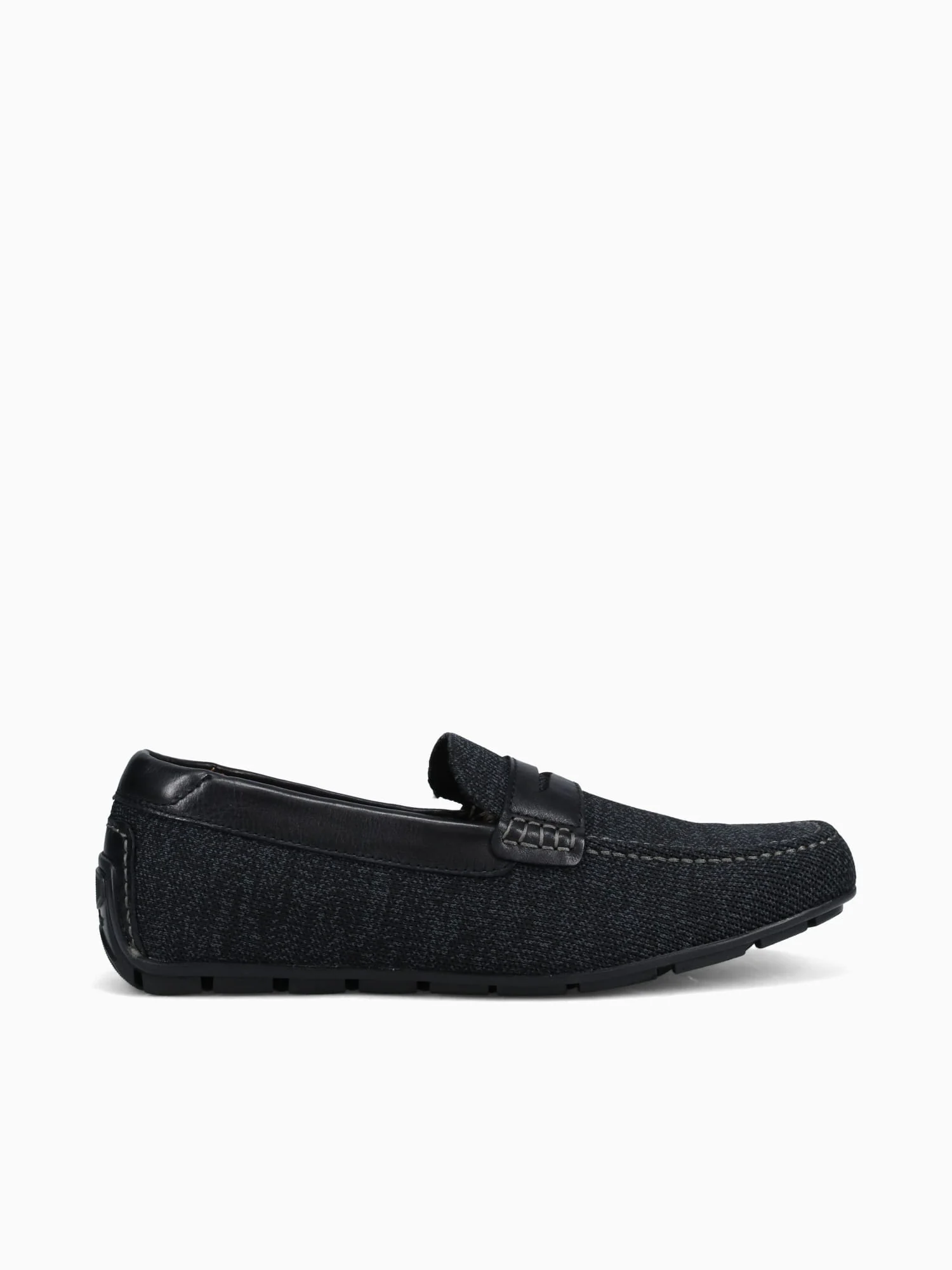 Motor Knit Moc Toe Peny Blk Blk knit Smo