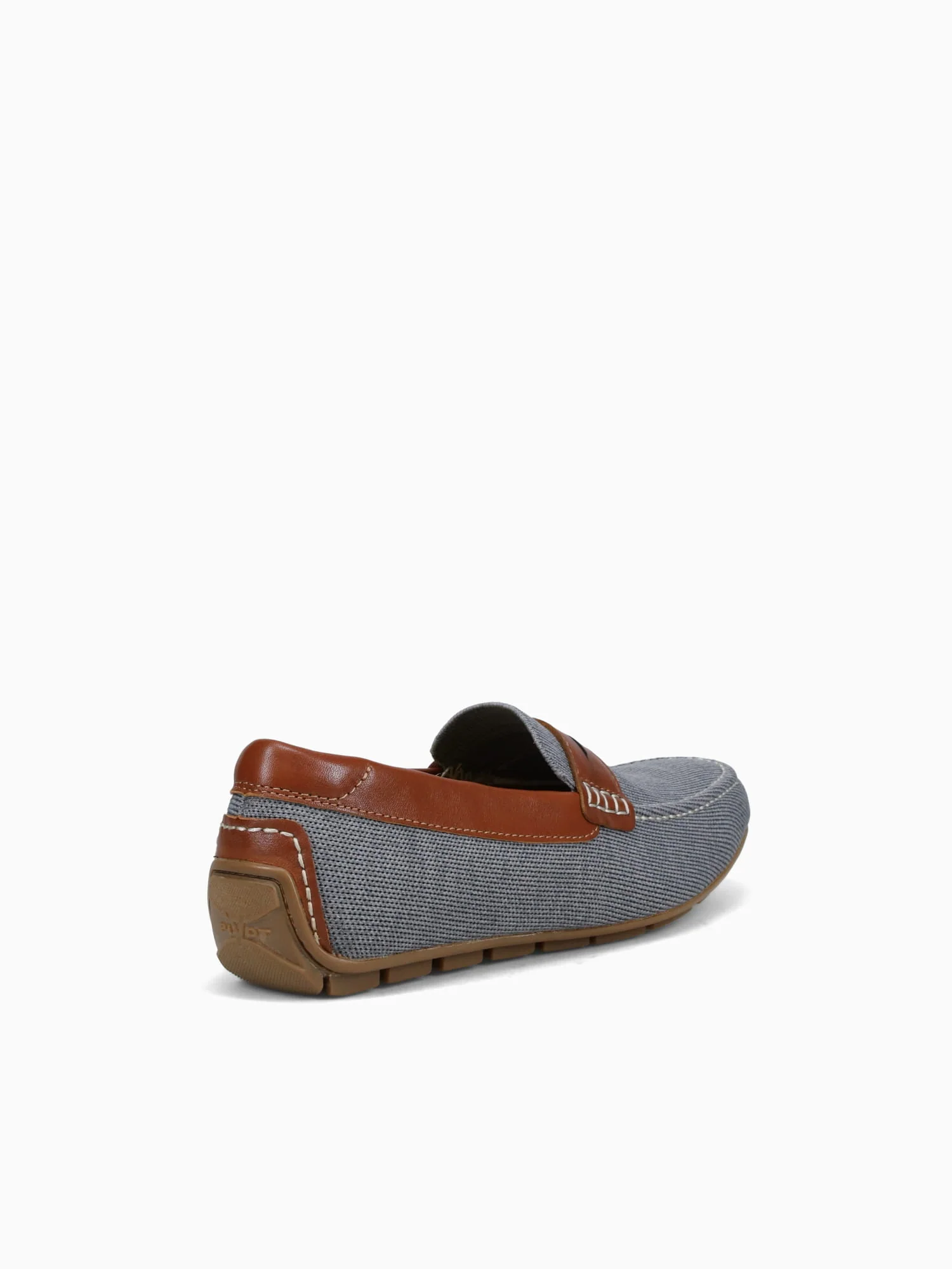 Motor Knit Moc Toe Peny Grey Cognac knit - Image 4