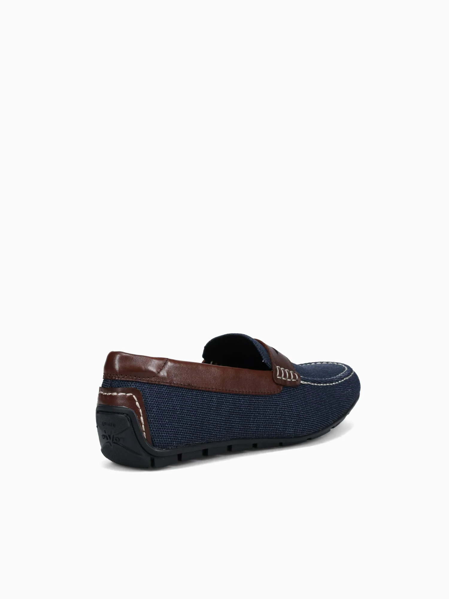 Motor Knit Moc Toe Peny Navy Brown knit - Image 4