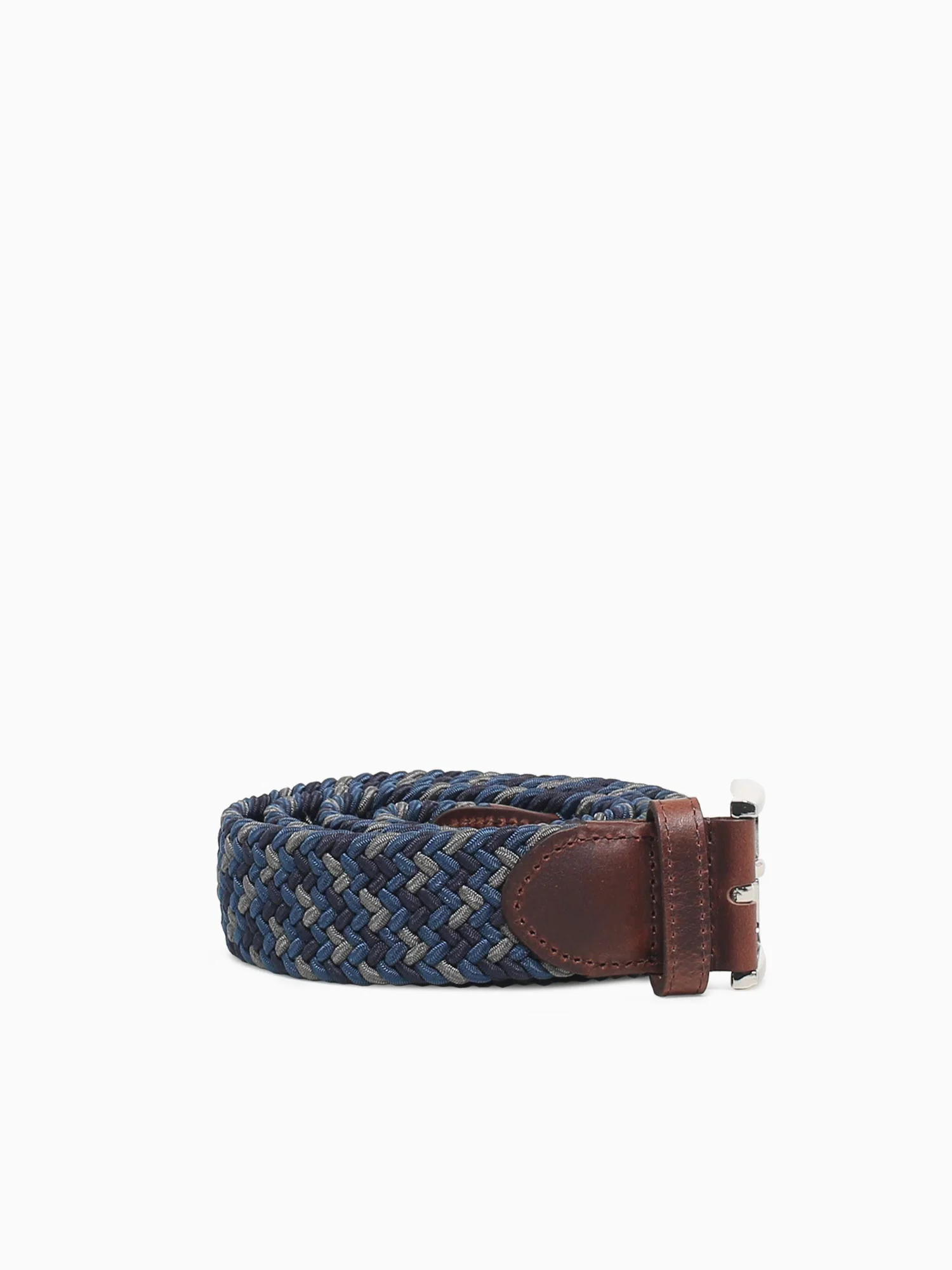 Myles Navymulti Brown woven elastic - Image 2
