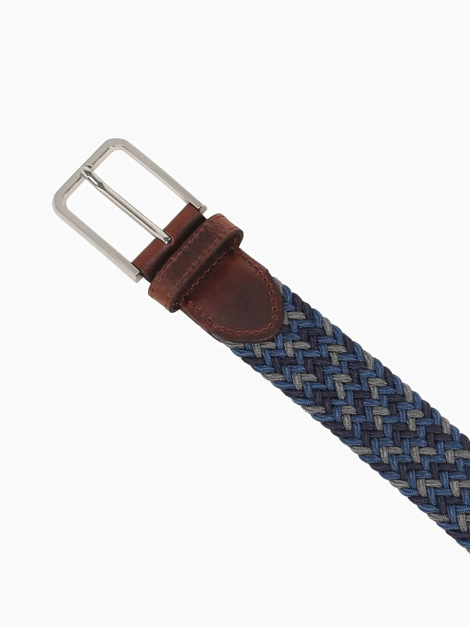 Myles Navymulti Brown woven elastic - Image 3