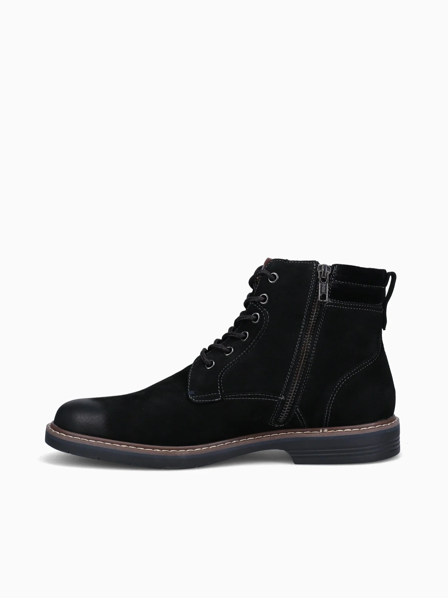 Norwalk Lace Up Boot 13376006 Blk Nubuc - Image 3