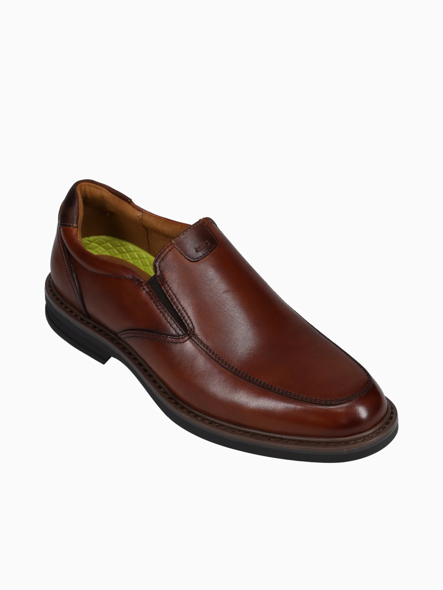 Norwalk Moc Toe Slip On Cognac Brw lea - Image 5