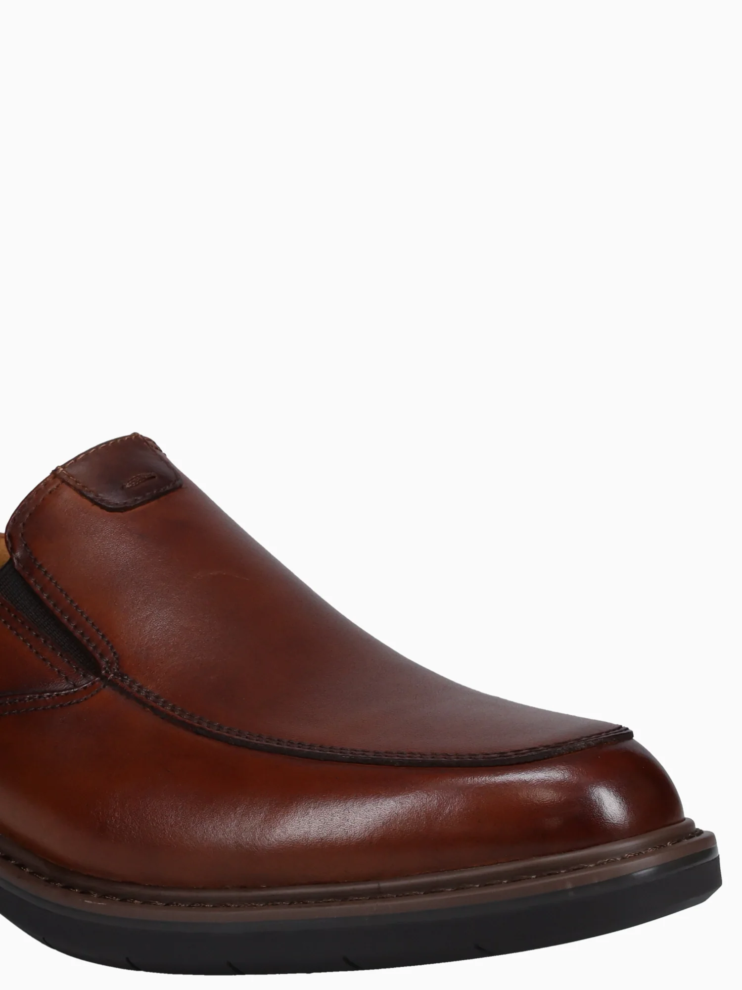 Norwalk Moc Toe Slip On Cognac Brw lea - Image 6