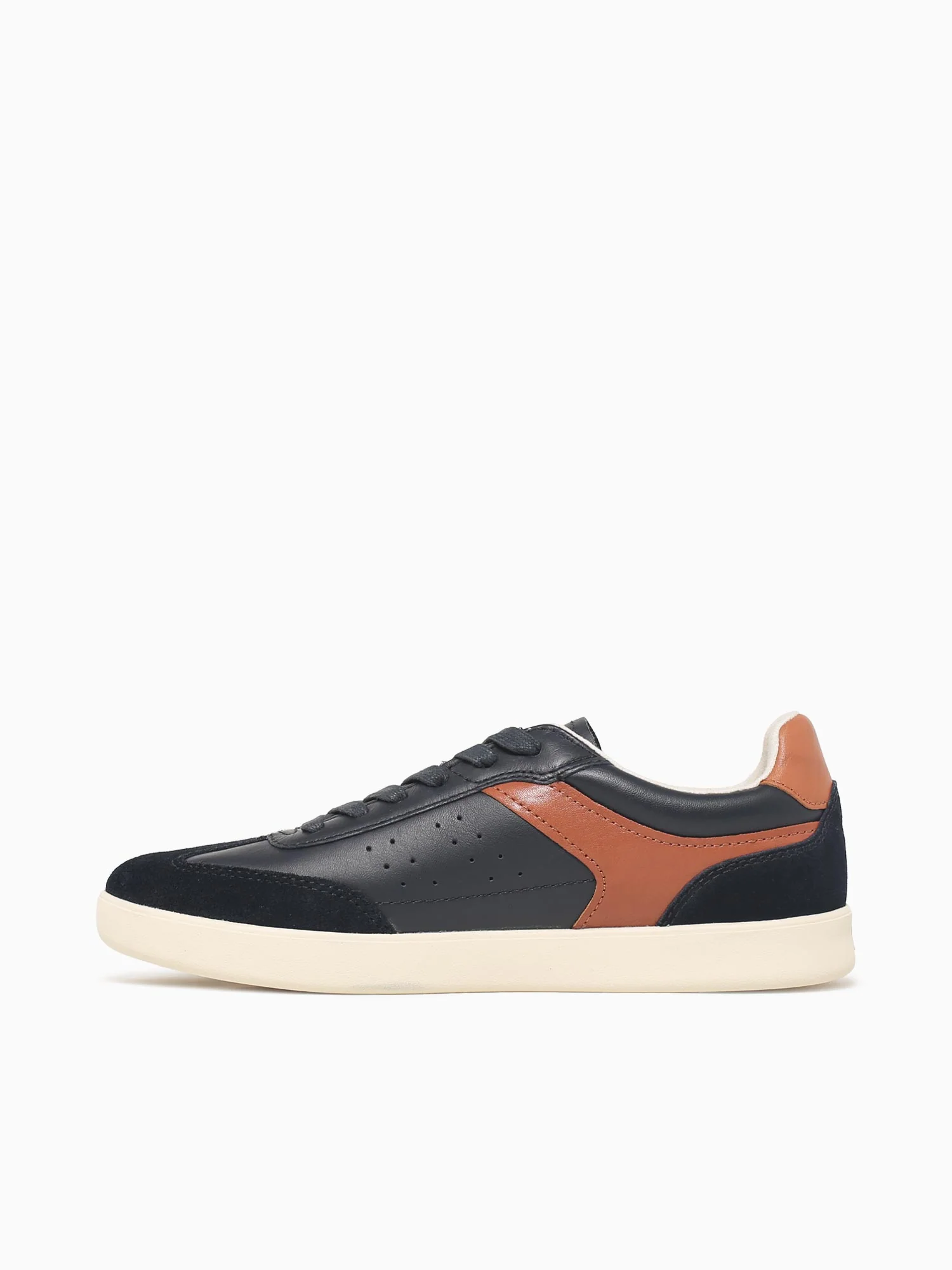 Pace Ttoe Sneaker Navy Multi Leather - Image 3