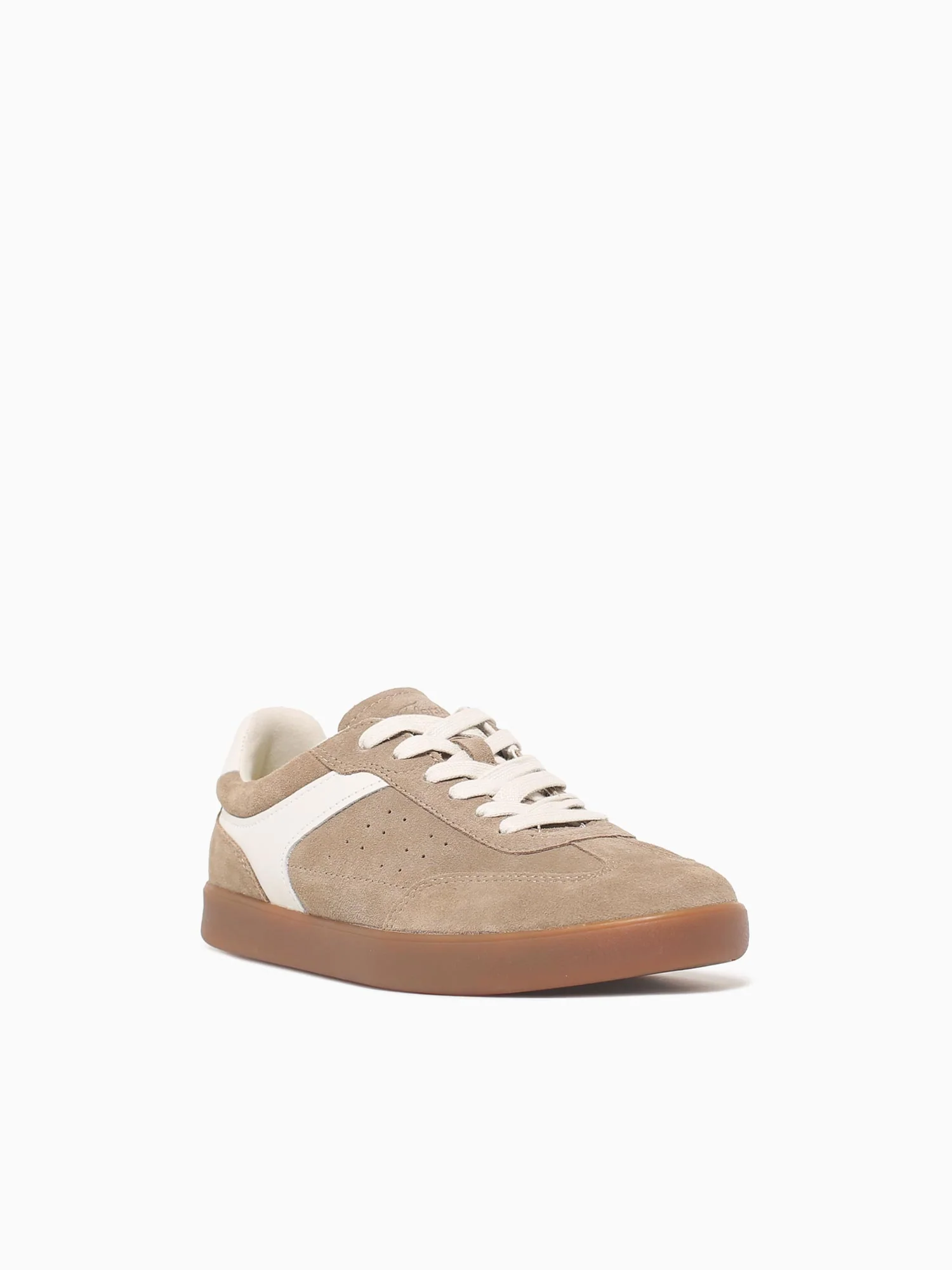 Pace Ttoe Sneaker Taupe Multi Suede - Image 2