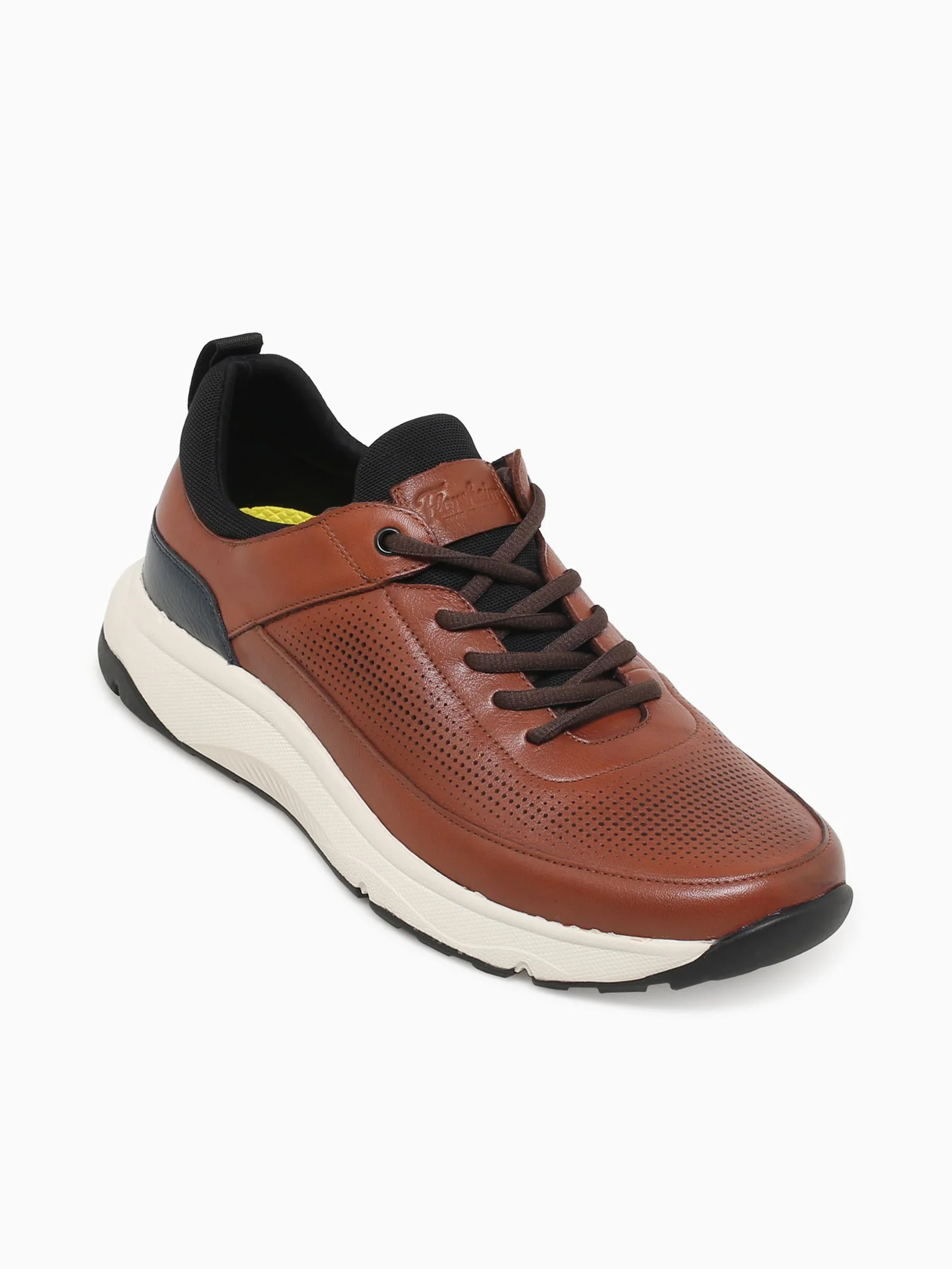 Satellite Perf Elastic Cognac Navy lea - Image 5