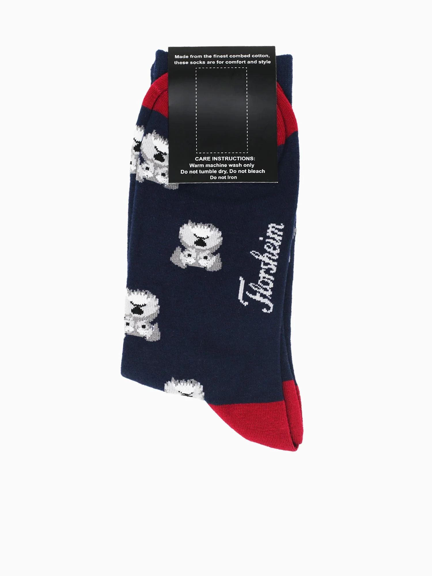 Schnauzer Navy Cotton Poly - Image 2
