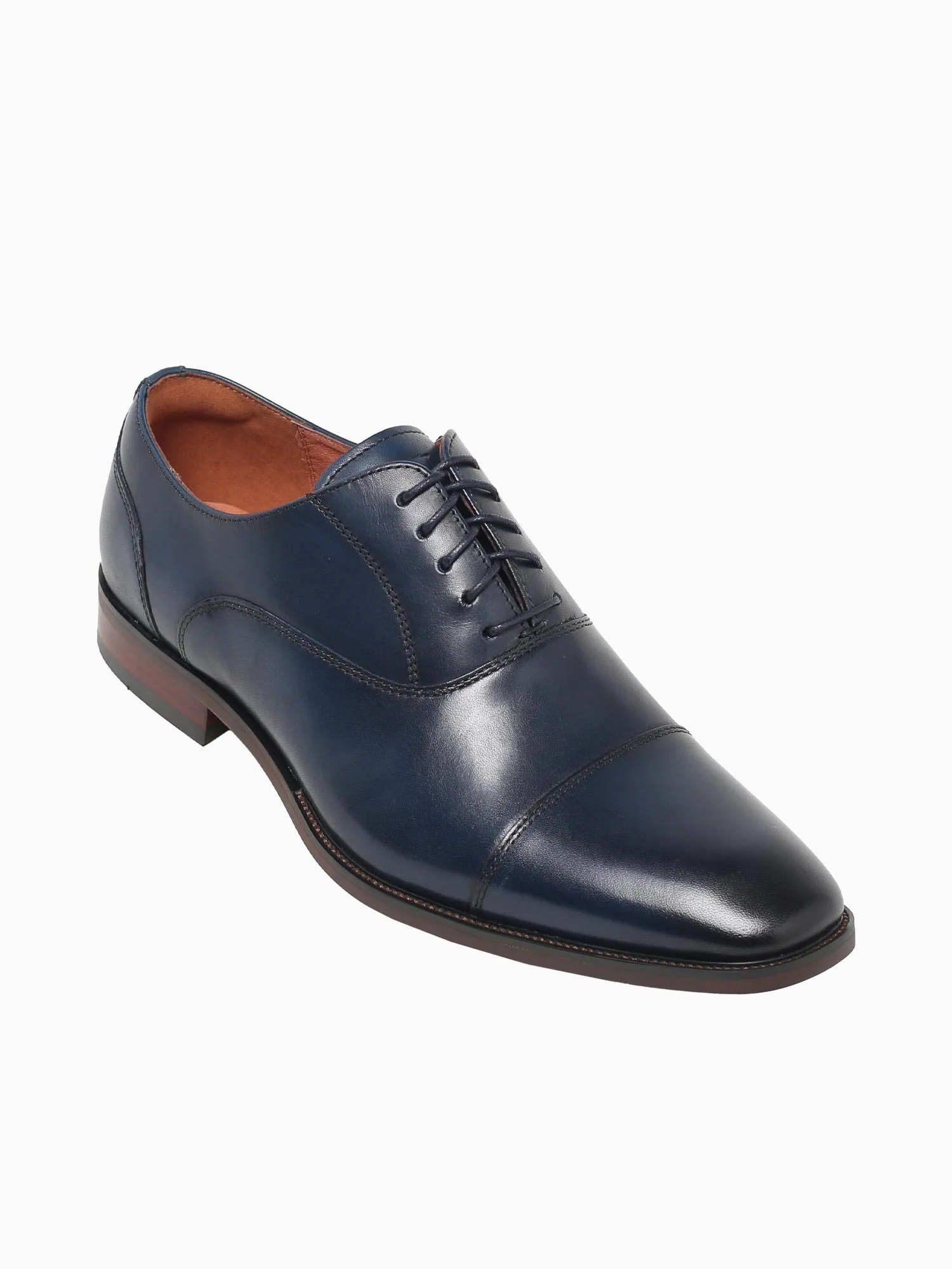 Sorrento Lux Cap Toe Bal Navy Smmoot Lea - Image 5
