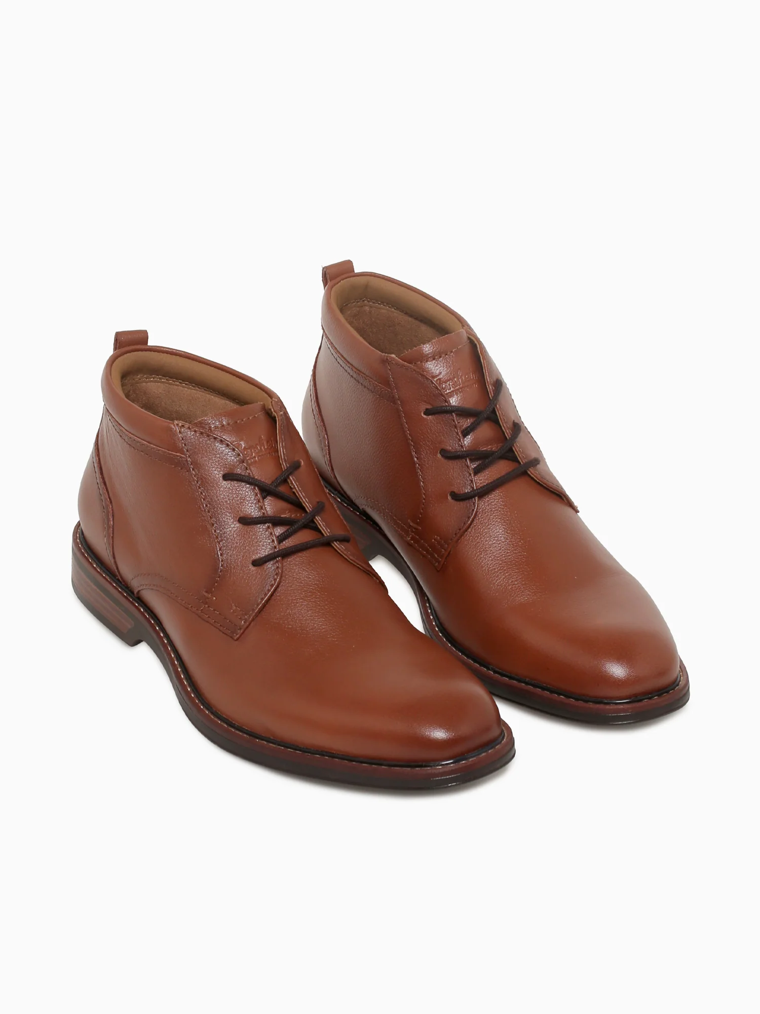 Traveler Plain Toe Chukka Cognac Milled - Image 4