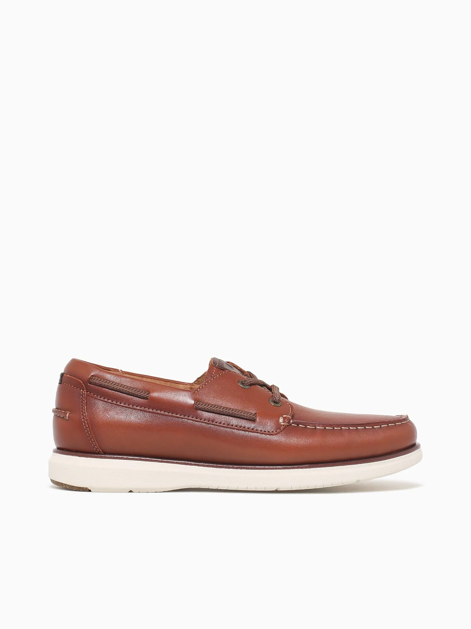 Tropics Moc Toe Boat Cognac Chestnut lea