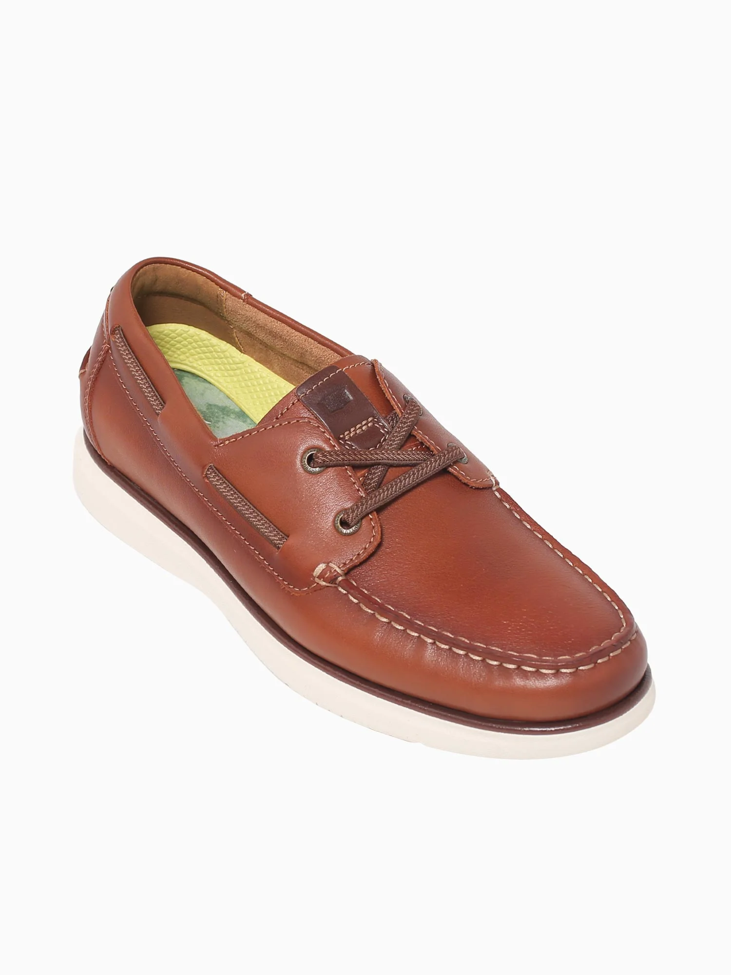 Tropics Moc Toe Boat Cognac Chestnut lea - Image 5