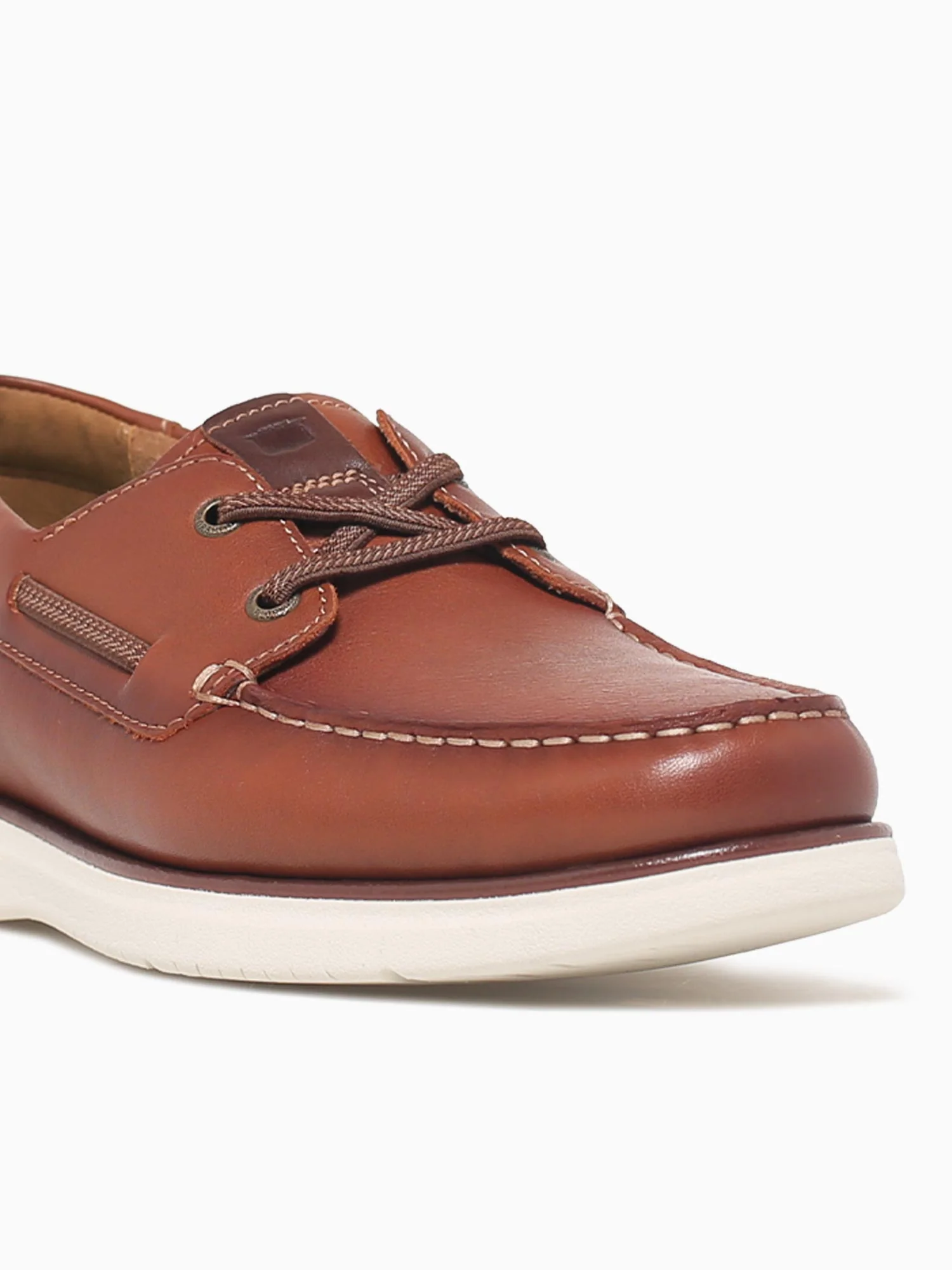 Tropics Moc Toe Boat Cognac Chestnut lea - Image 6