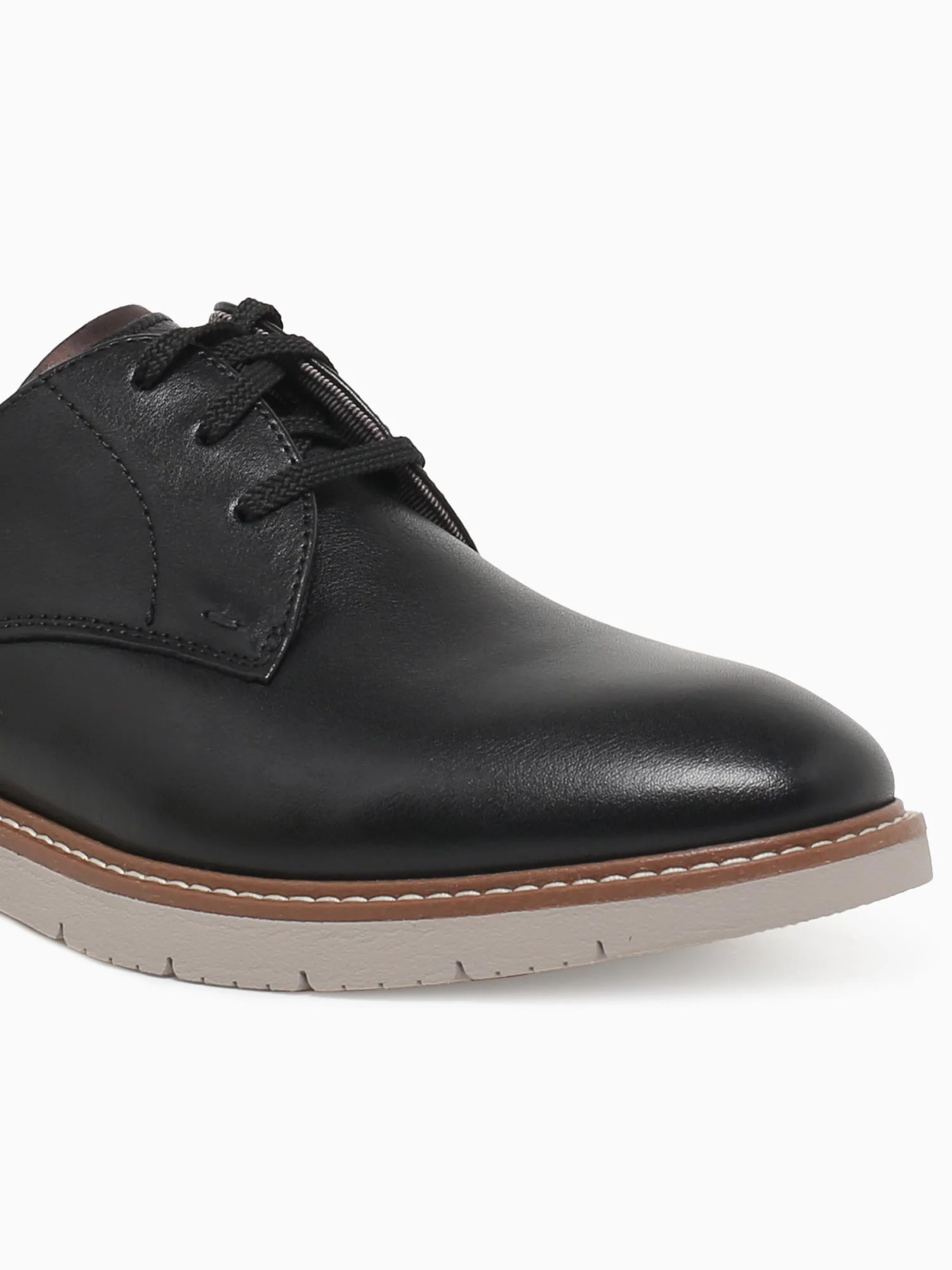 Vibe Plain Toe Black Brown leather Crazy - Image 6