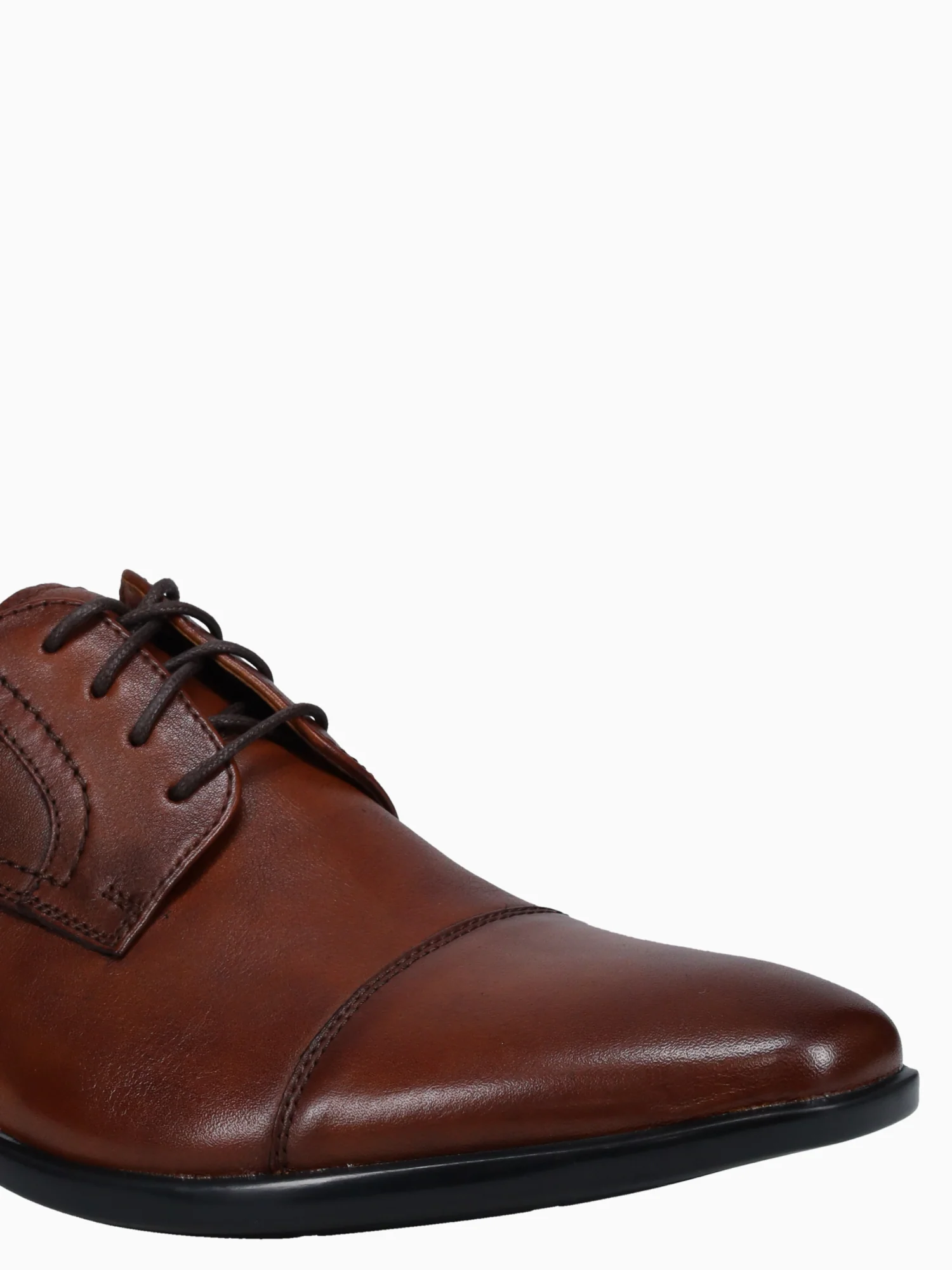 Zaffiro Cap Toe Oxford Cognac Leather - Image 6