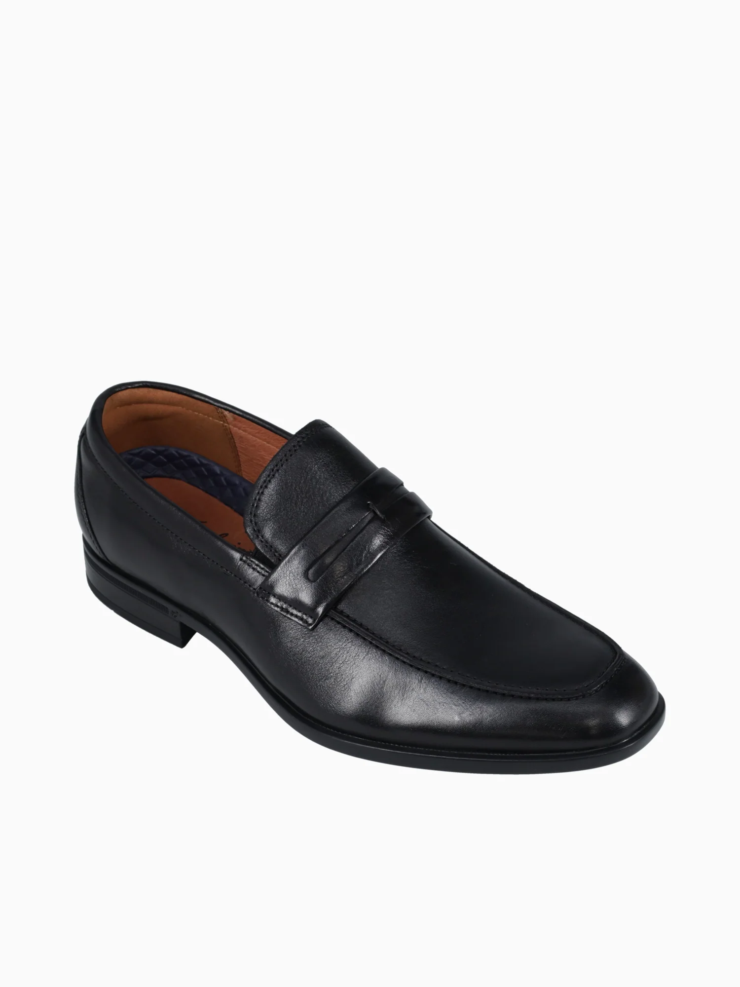 Zaffiro Moc Toe Penny Loafer Blk Leather - Image 5