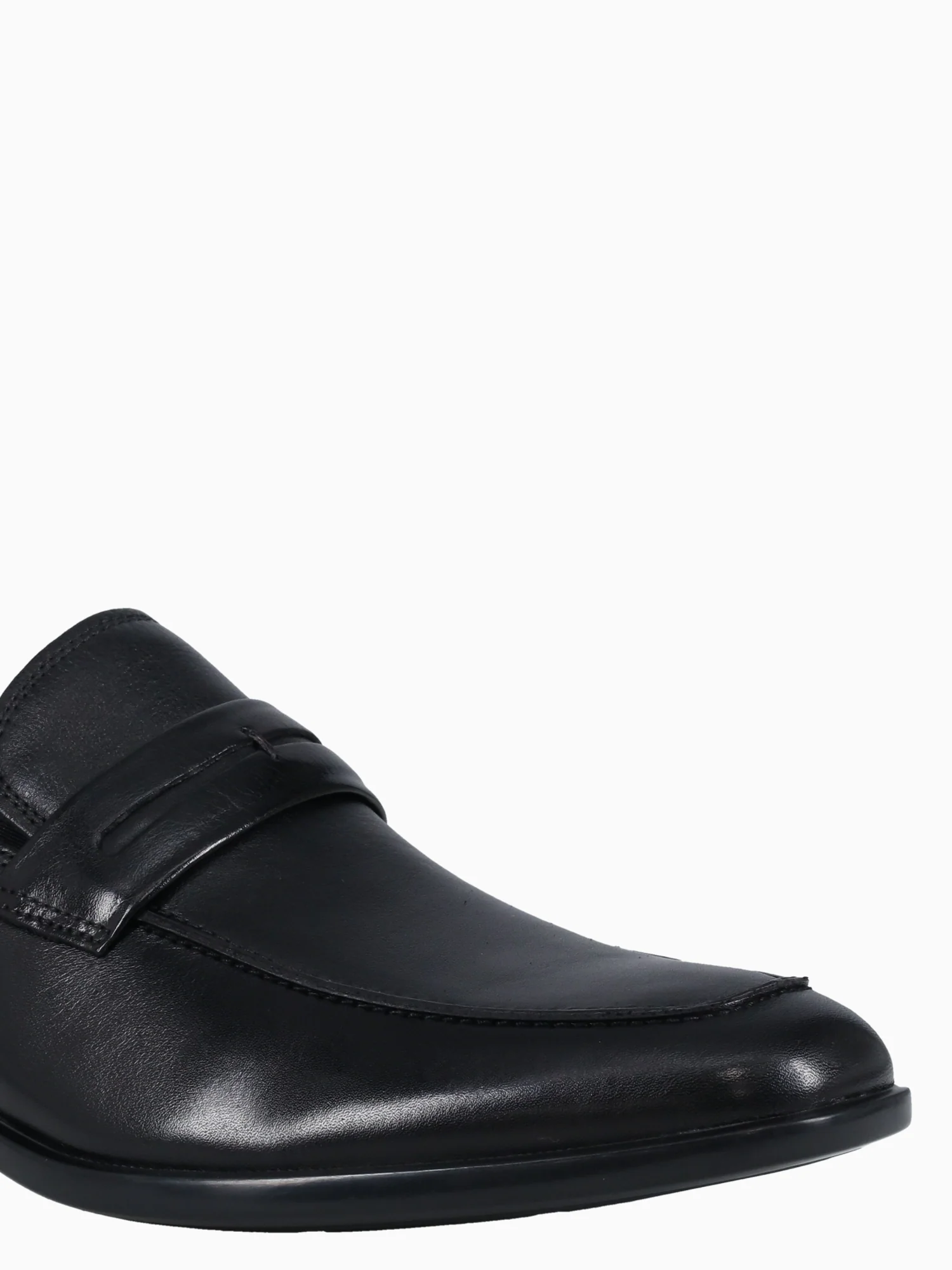 Zaffiro Moc Toe Penny Loafer Blk Leather - Image 6