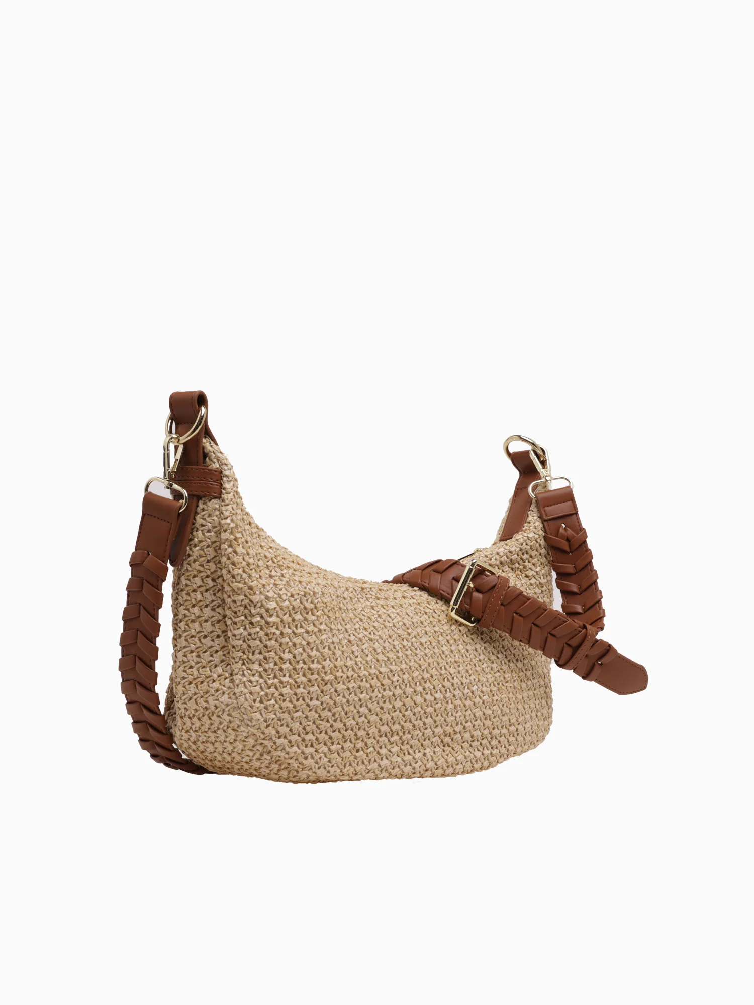 Jk88st Zola Straw Hobo Cognac Vegan Lea - Image 2