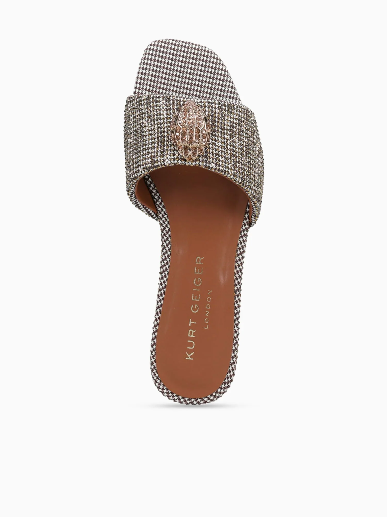 Kensington Flat Sandal Beige Fabric - Image 4