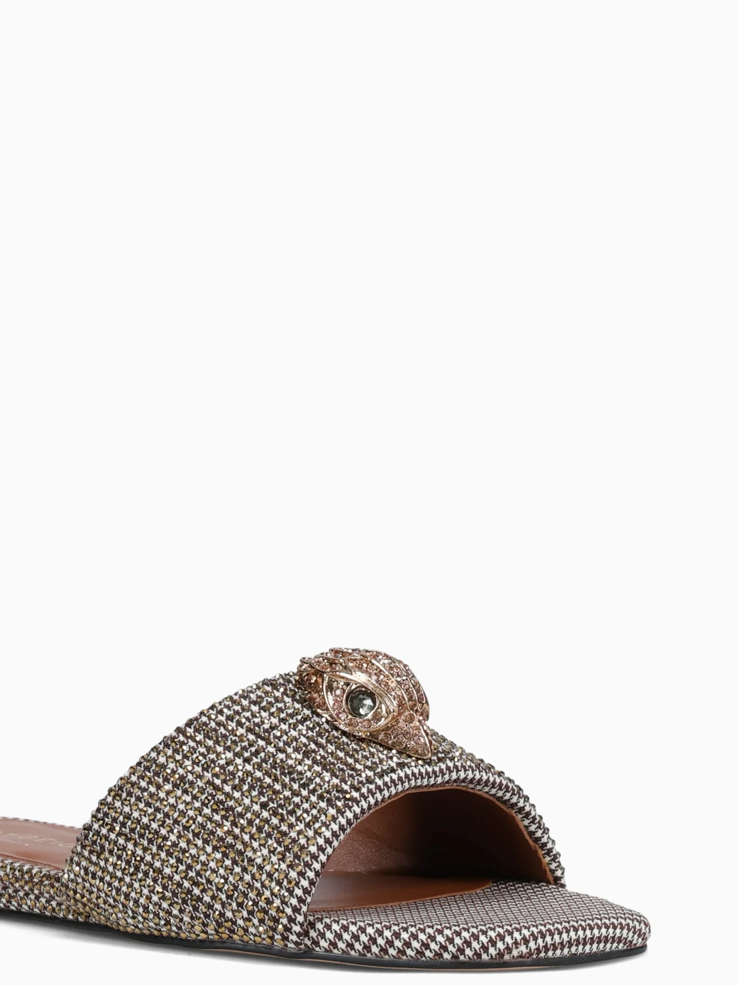 Kensington Flat Sandal Beige Fabric - Image 7