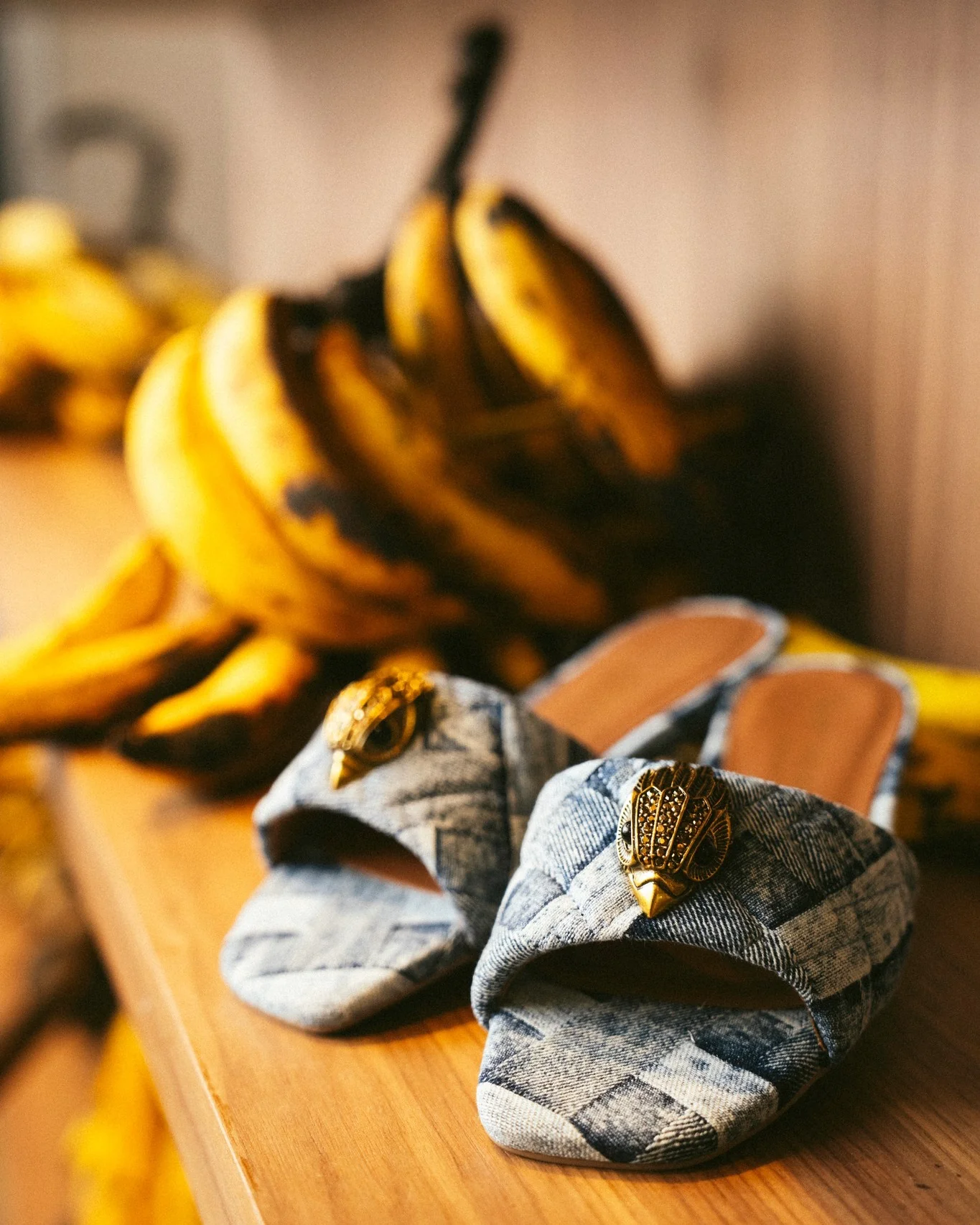 Kensington Flat Sandal Denim Denim - Image 3