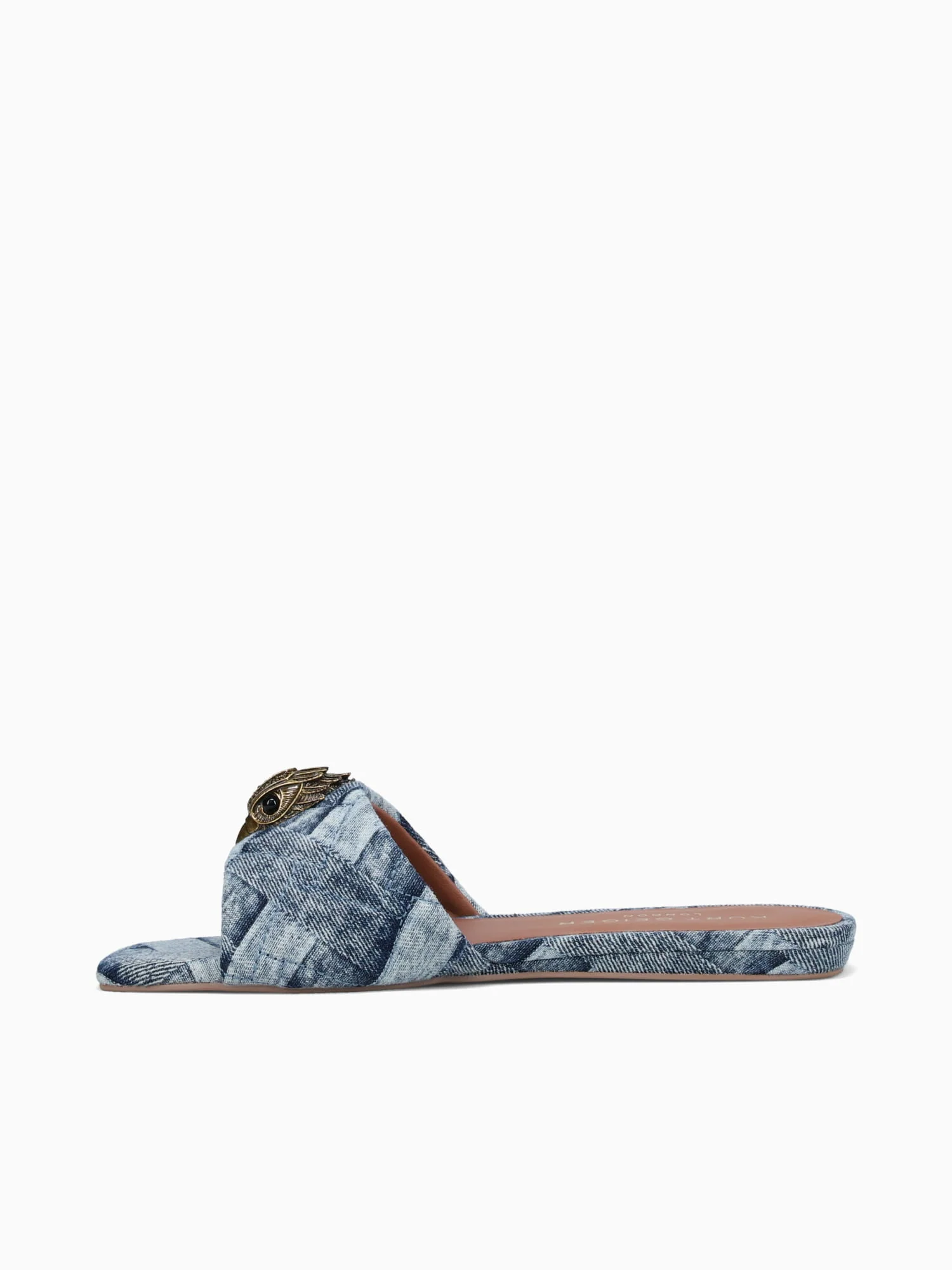 Kensington Flat Sandal Denim Denim - Image 6