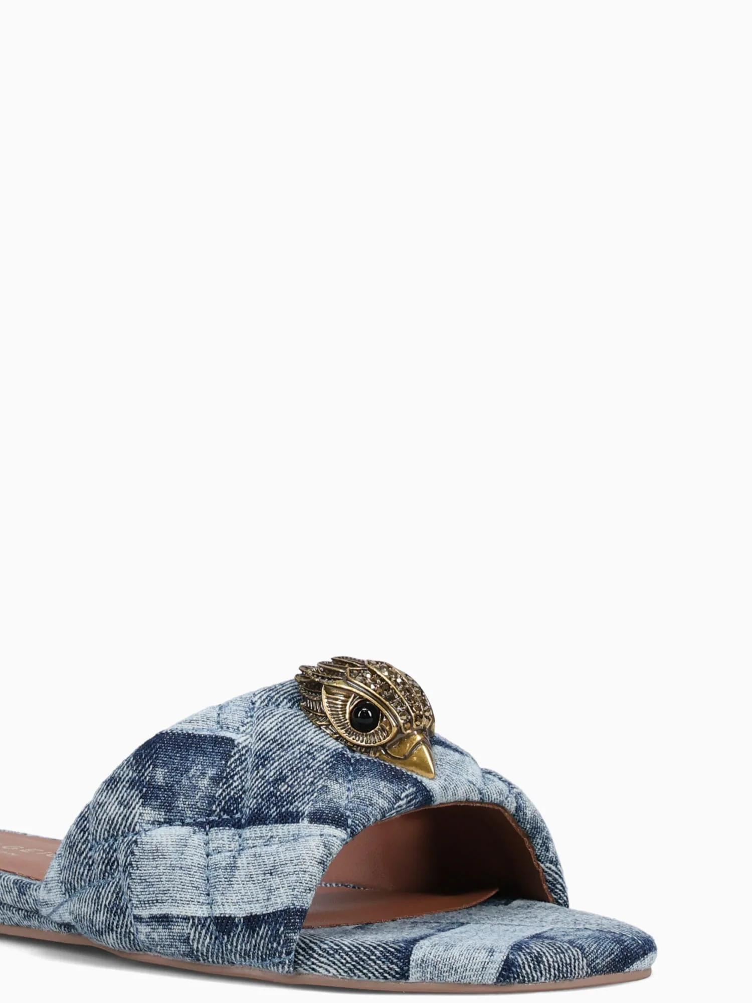Kensington Flat Sandal Denim Denim - Image 8