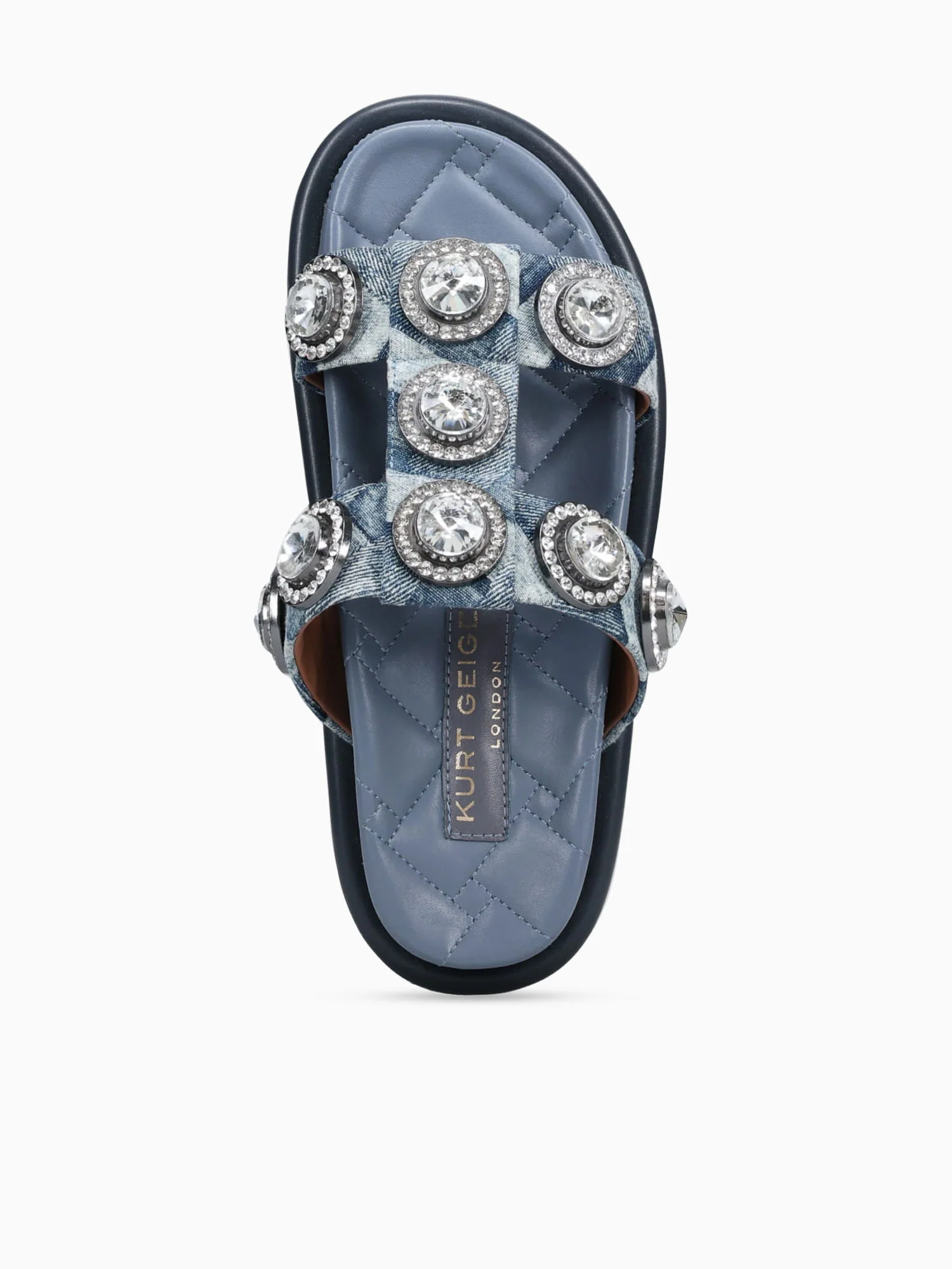 Orson Crystal Sandal Denim Denim - Image 4
