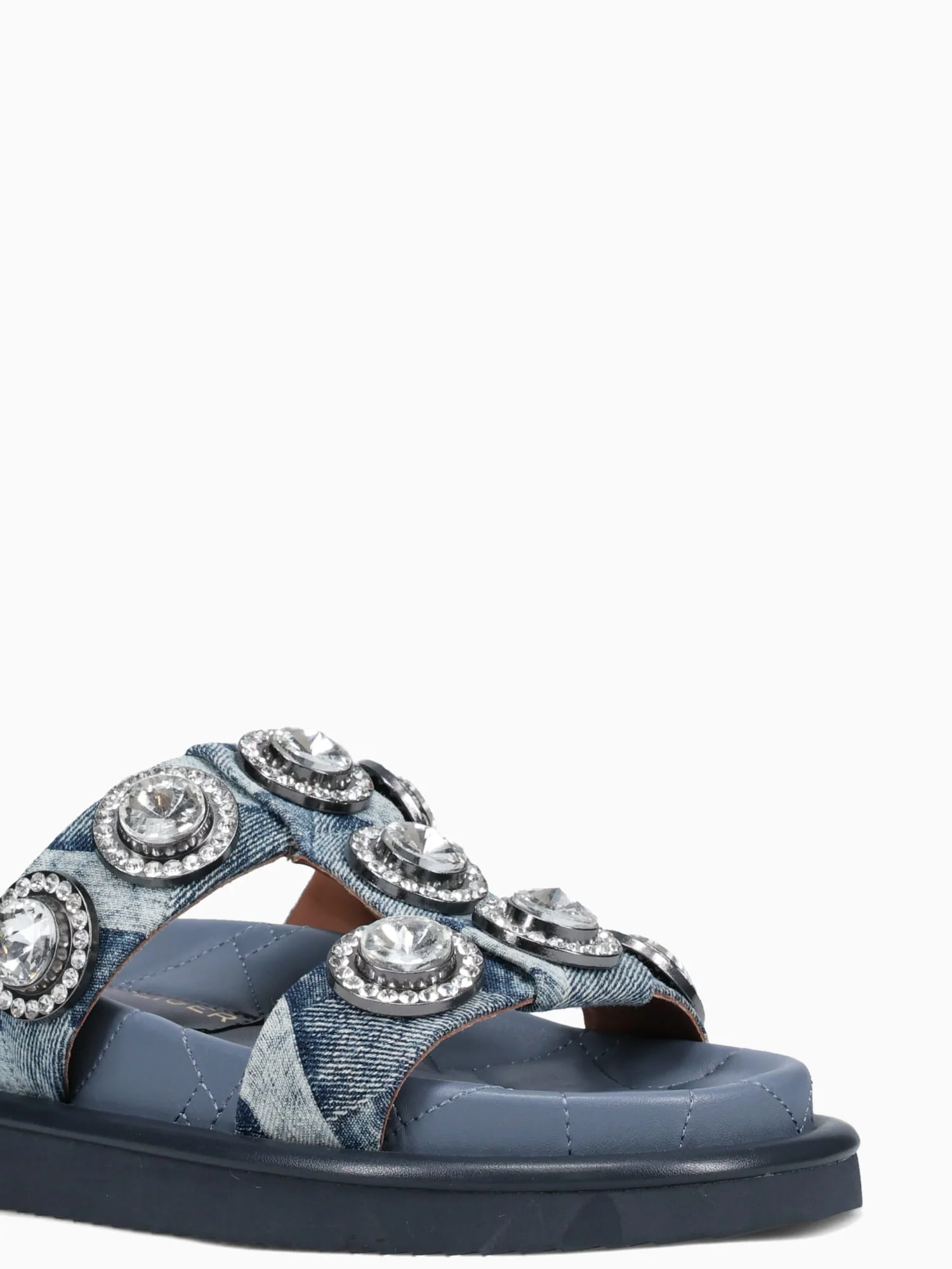 Orson Crystal Sandal Denim Denim - Image 7