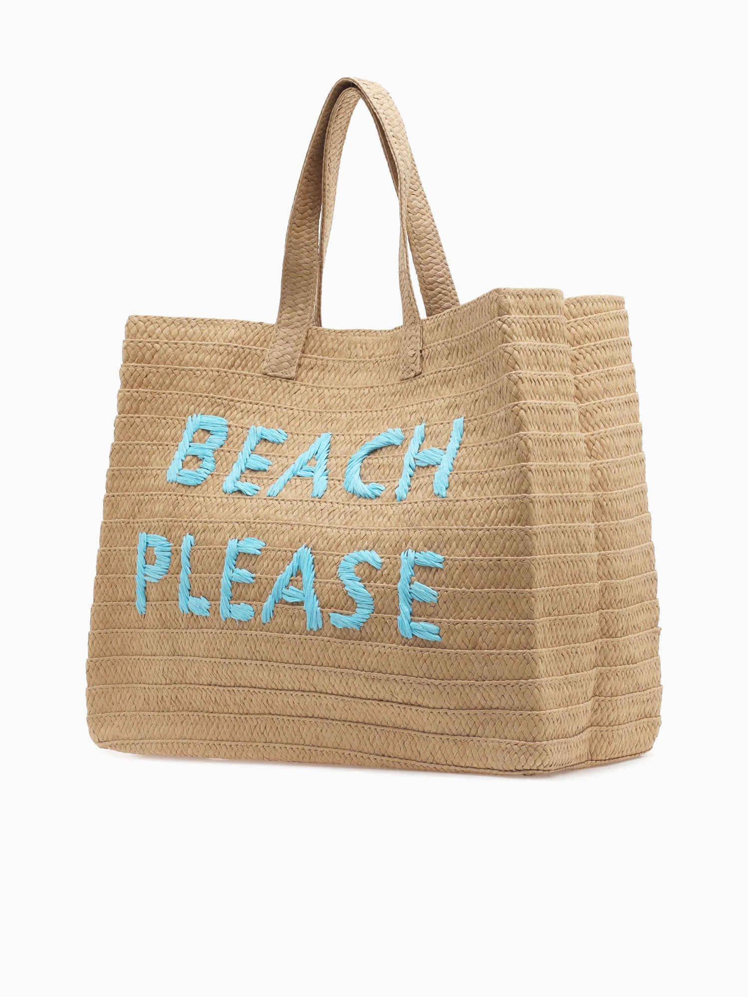 112123 Beach Please Tote Sand Aqua - Image 2
