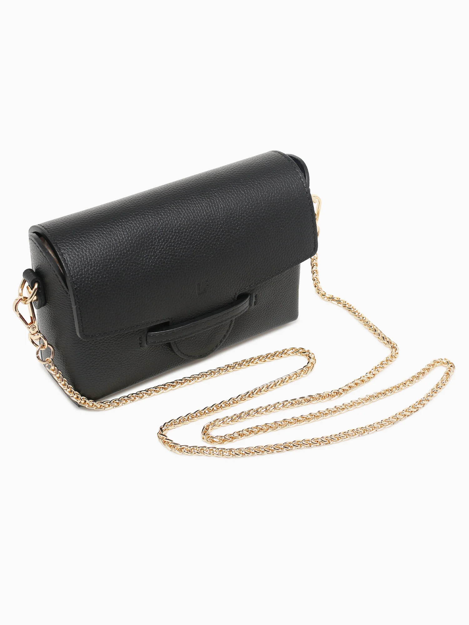 Caro Crossbody Nero Leather - Image 3