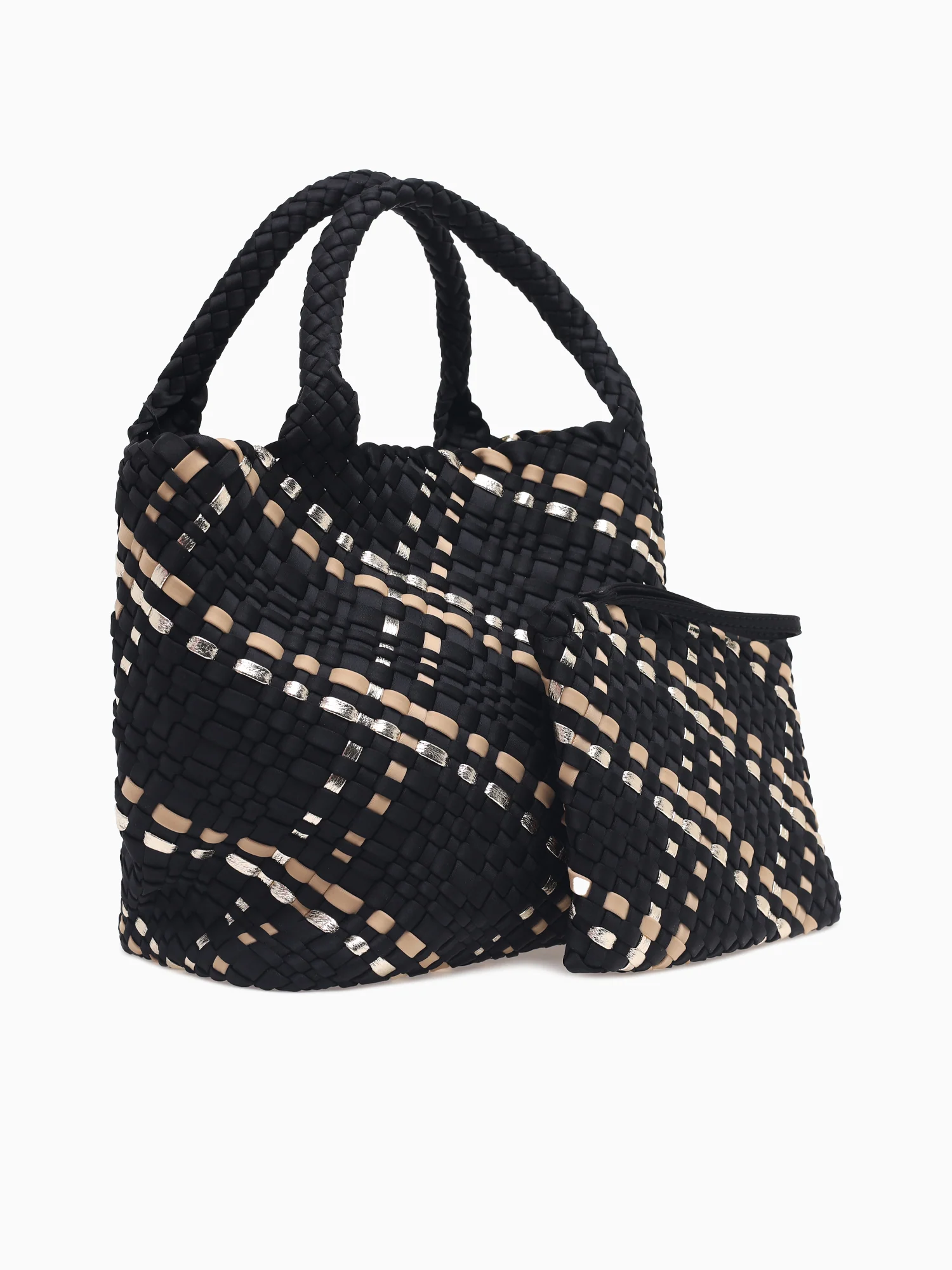 Woven Tote Black - Image 3