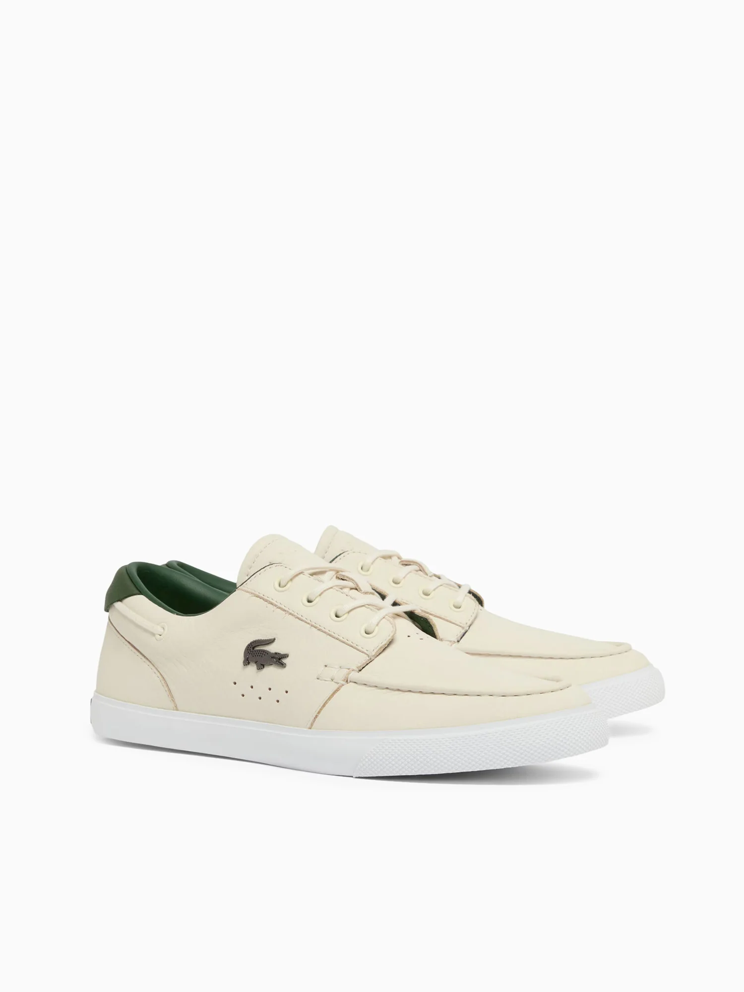 Bayliss 2.0 Off White Dk grn leather - Image 2