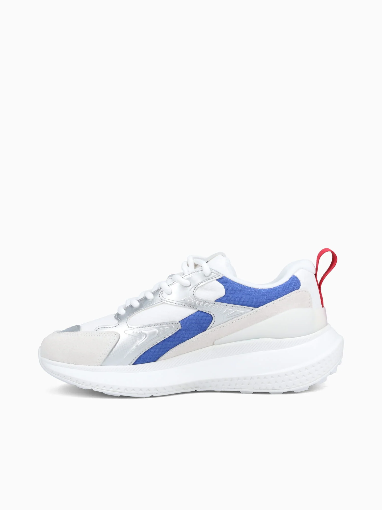 L003 Evo Wht Red Blu textile Suede - Image 3
