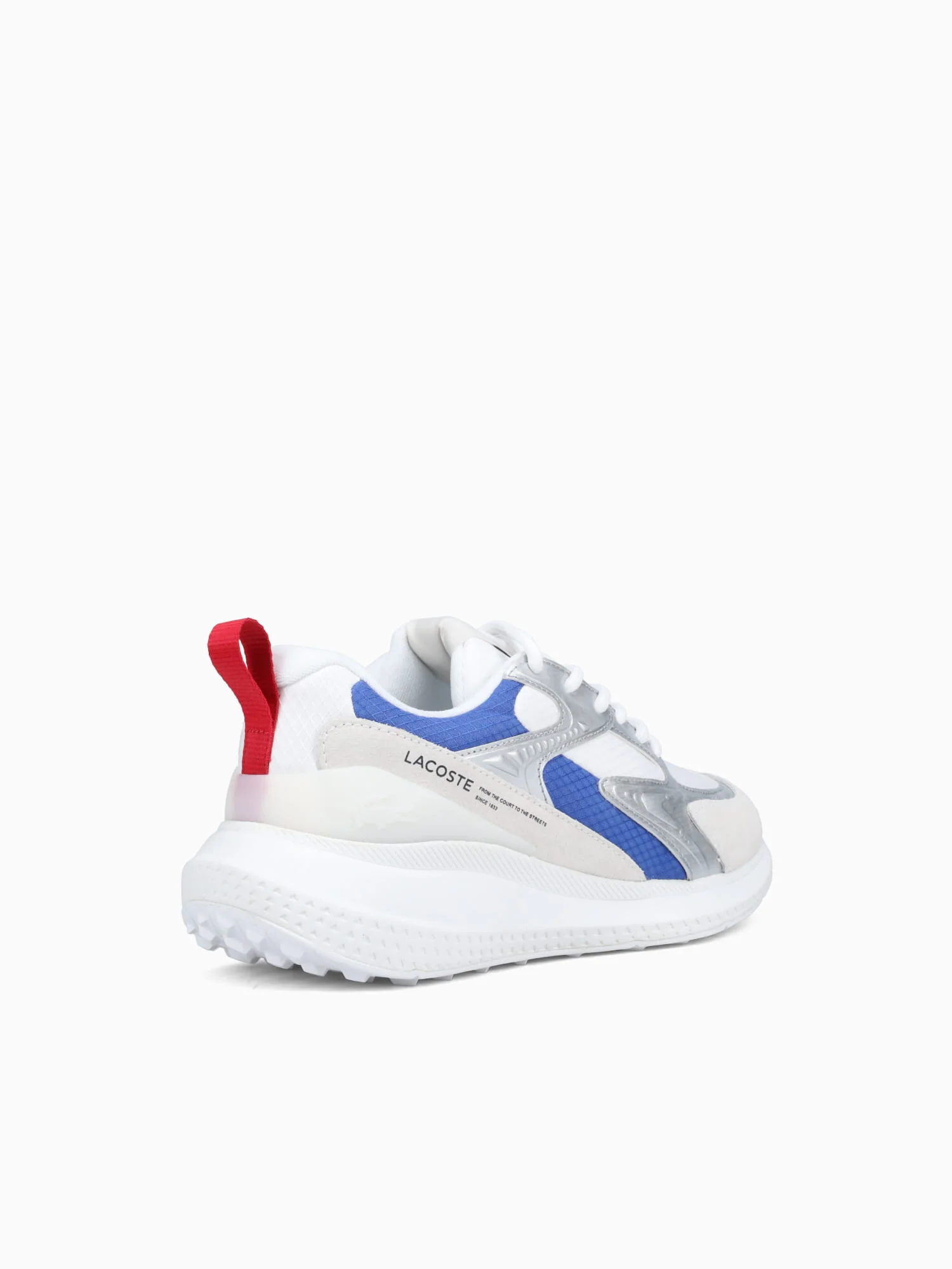 L003 Evo Wht Red Blu textile Suede - Image 4