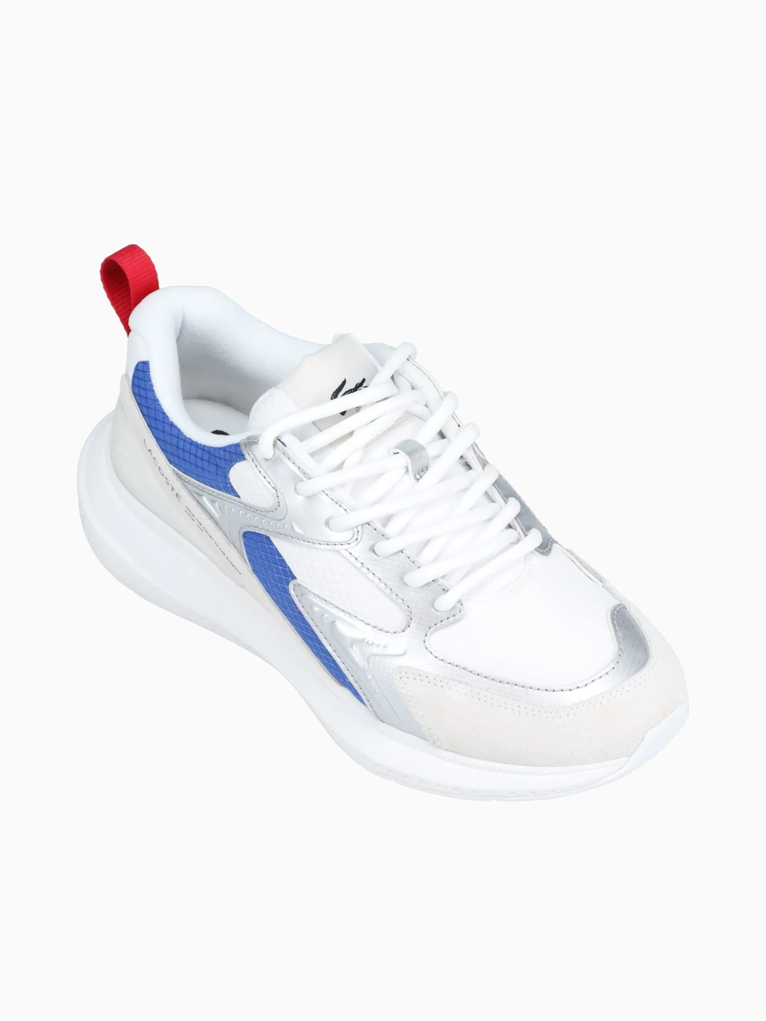 L003 Evo Wht Red Blu textile Suede - Image 5