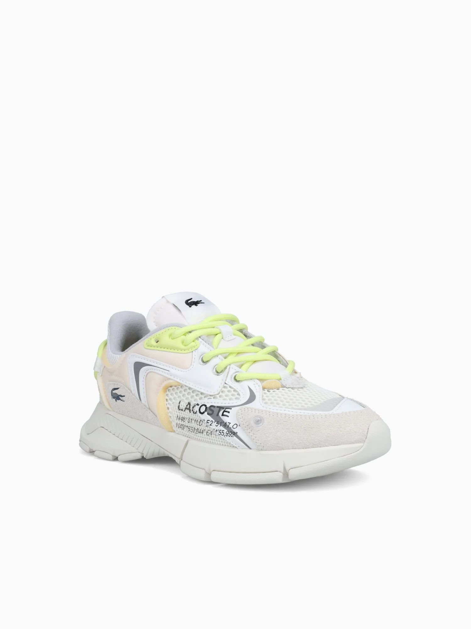L003 Neo 223 1 Offwht Ltgrn leather Mesh - Image 2